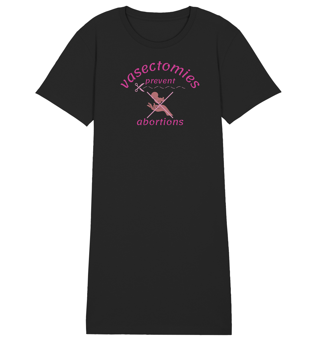Vasectomies Prevent Abortions - Ladies Organic Shirt Dress