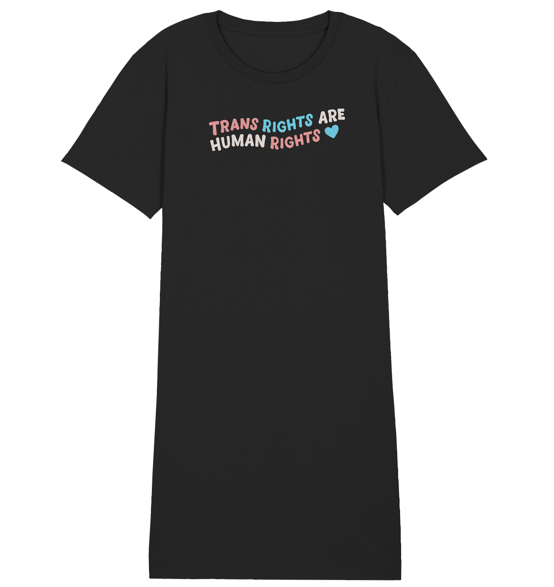 Trans Rights are Human Rights "Pastel Power Edition" - Ladies Organic Shirt Dress