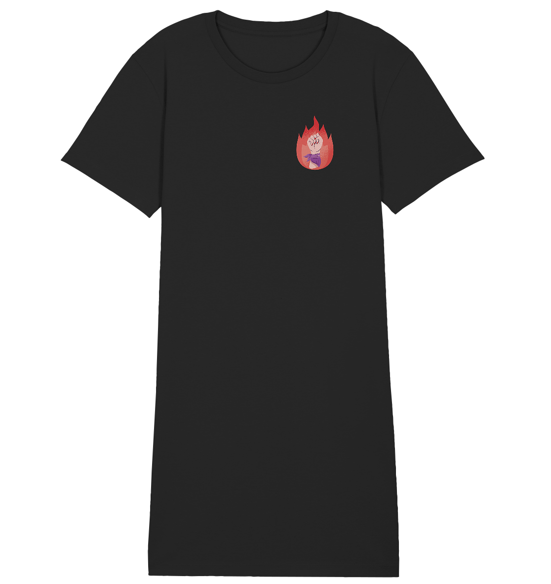 It's a Beautiful Day to Smash the Patriarchy Backprint - Ladies Organic Shirt Dress