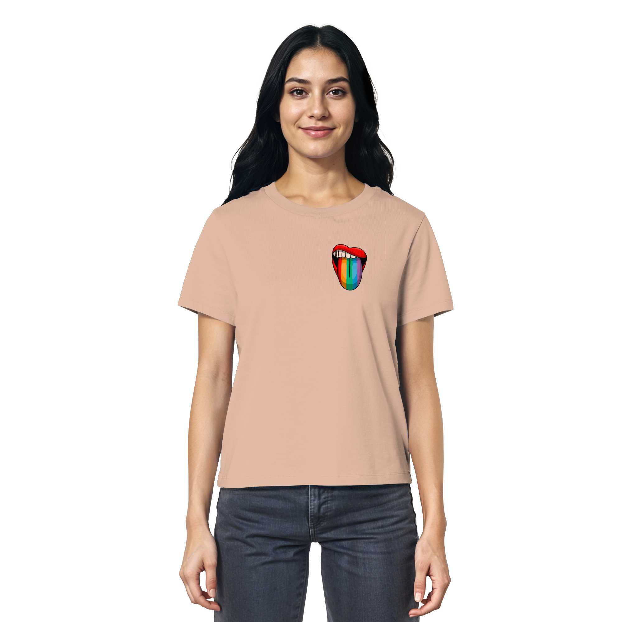 Speak Up or Shut Up Backprint - Ladies Organic Shirt
