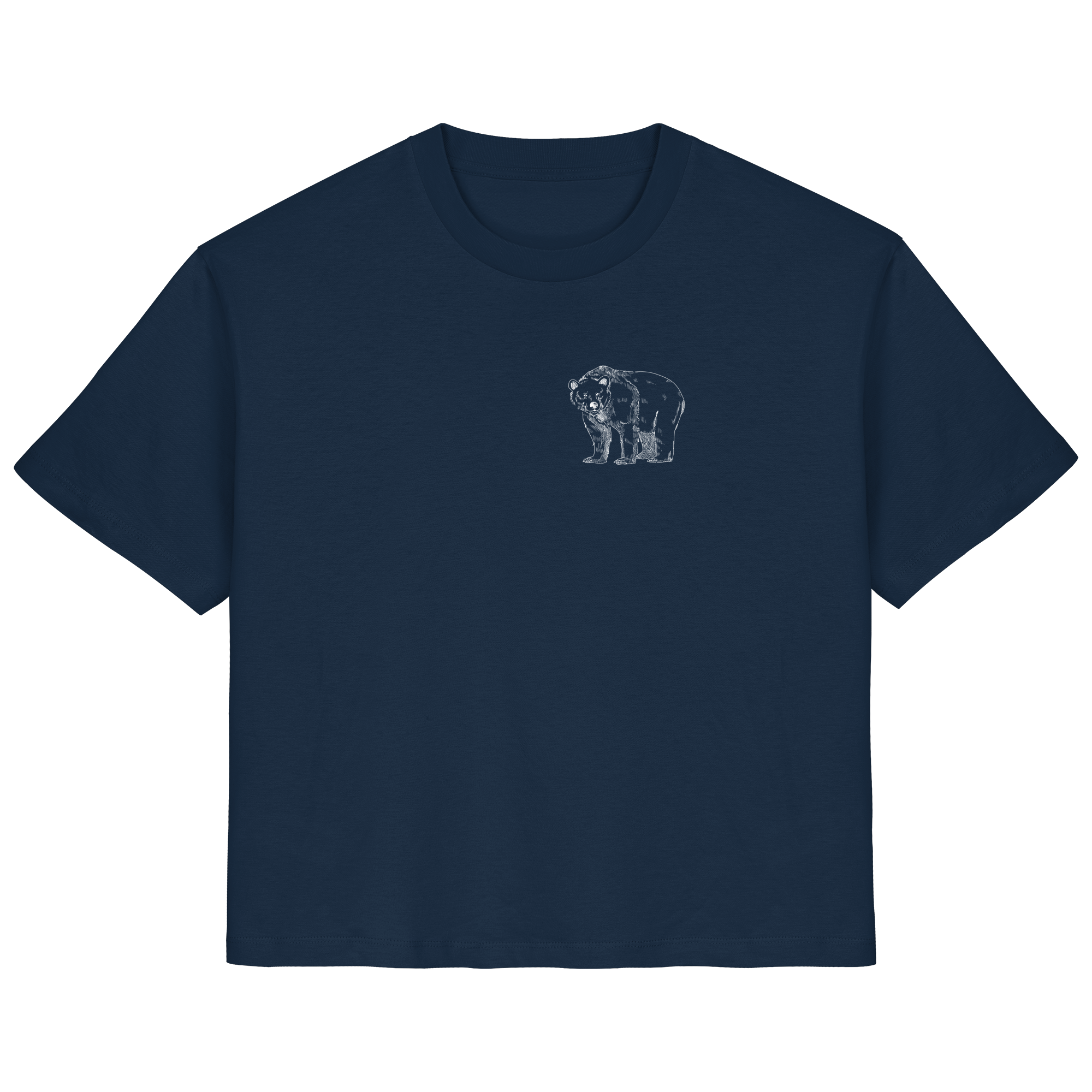 Team Bär Backprint (weiß) - Ladies Organic Shirt