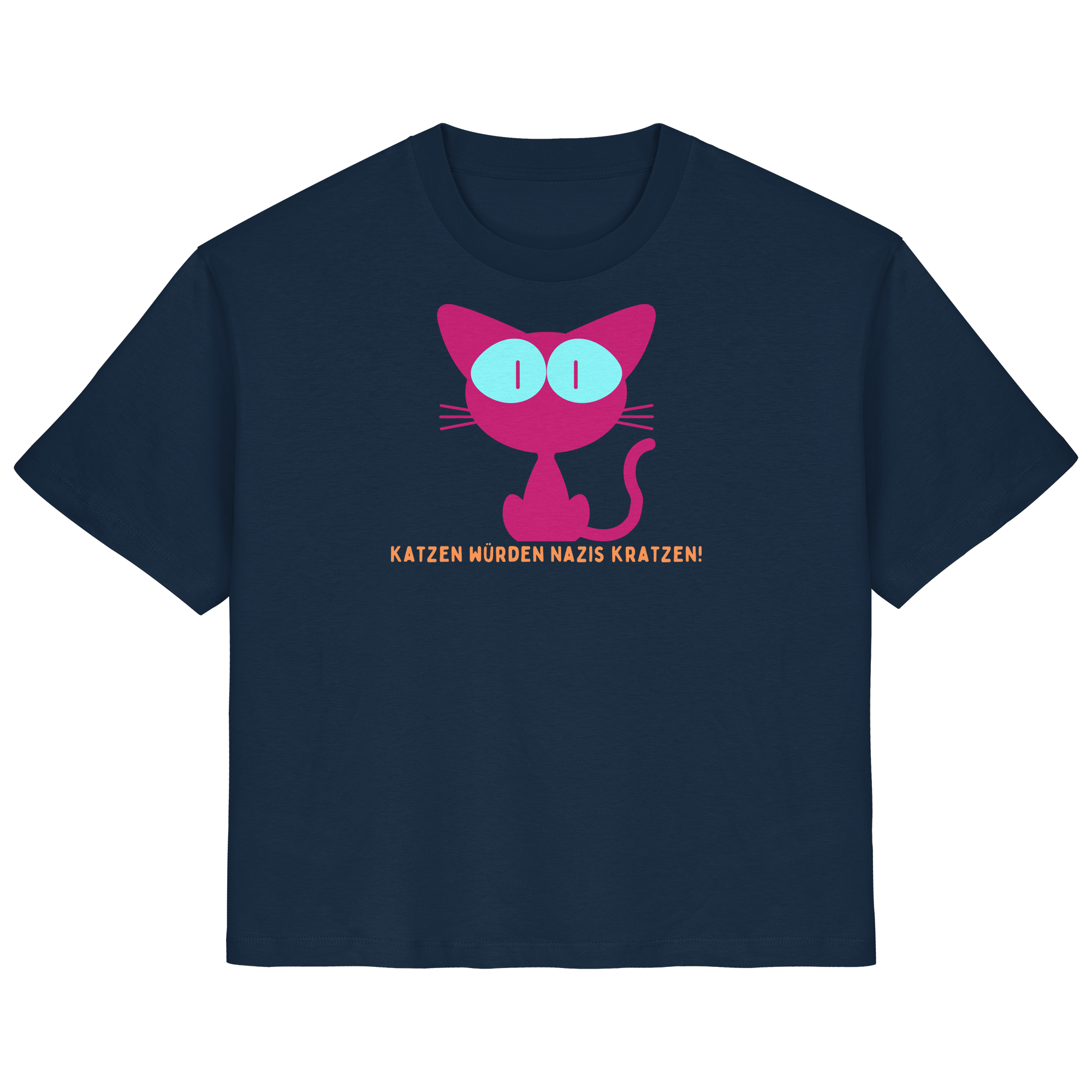Katzen würden Nazis kratzen - Ladies Organic Shirt