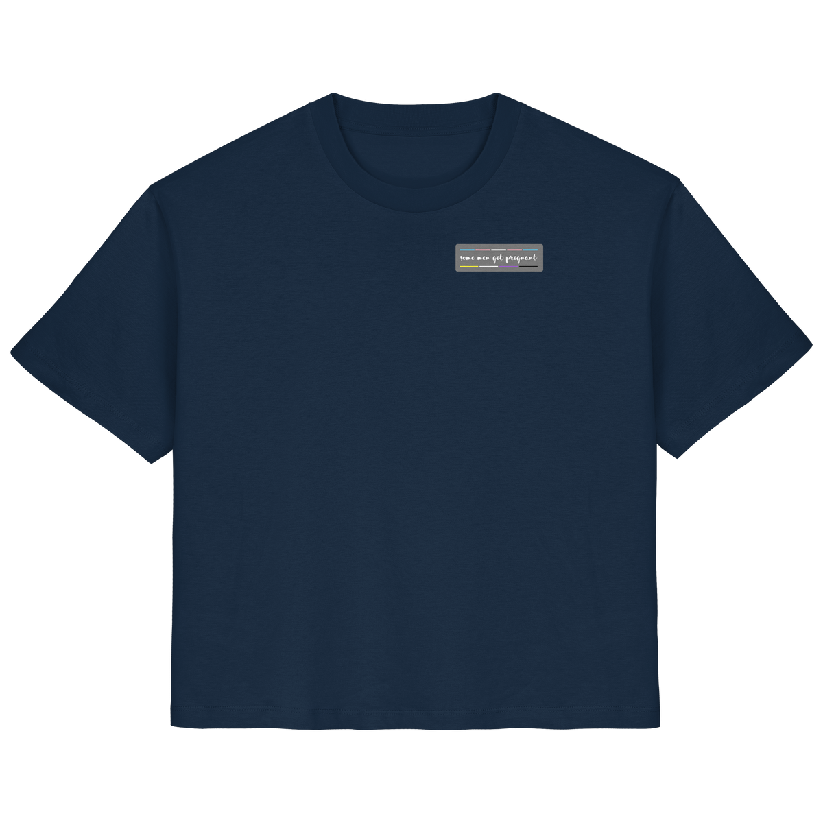 some men get pregnant "Trans Stripes Edition" - Ladies Organic Shirt