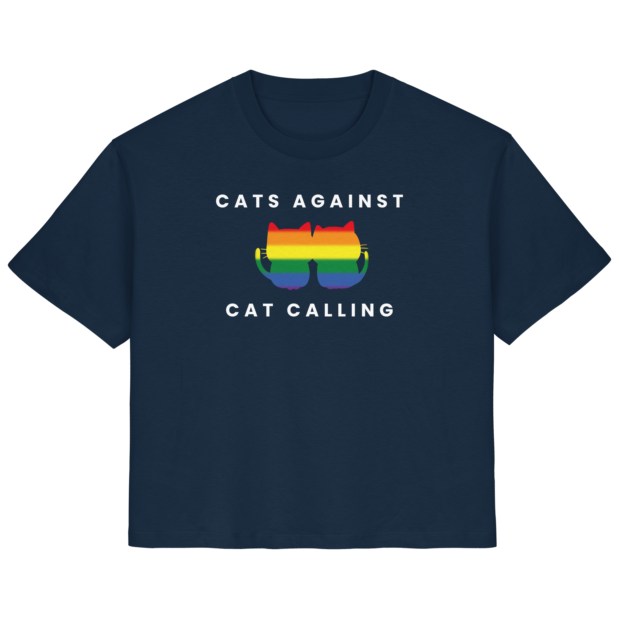 Cats Against Catcalling "Rainbow Edition" - Ladies Organic Shirt