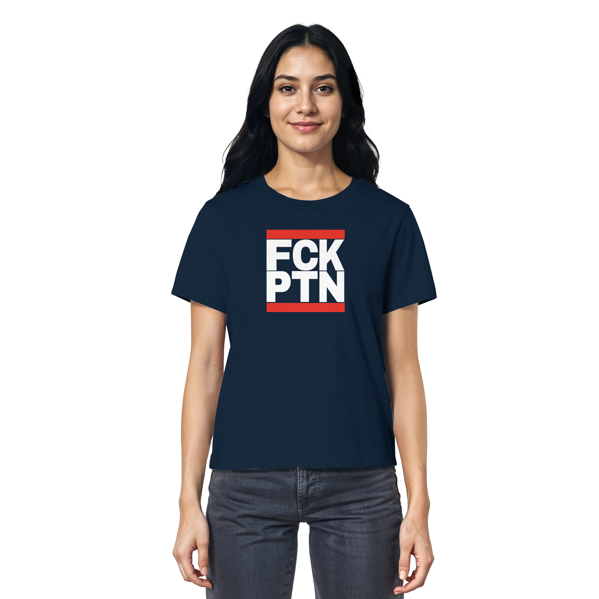 FCK PTN (weiße Schrift) - Ladies Organic Shirt