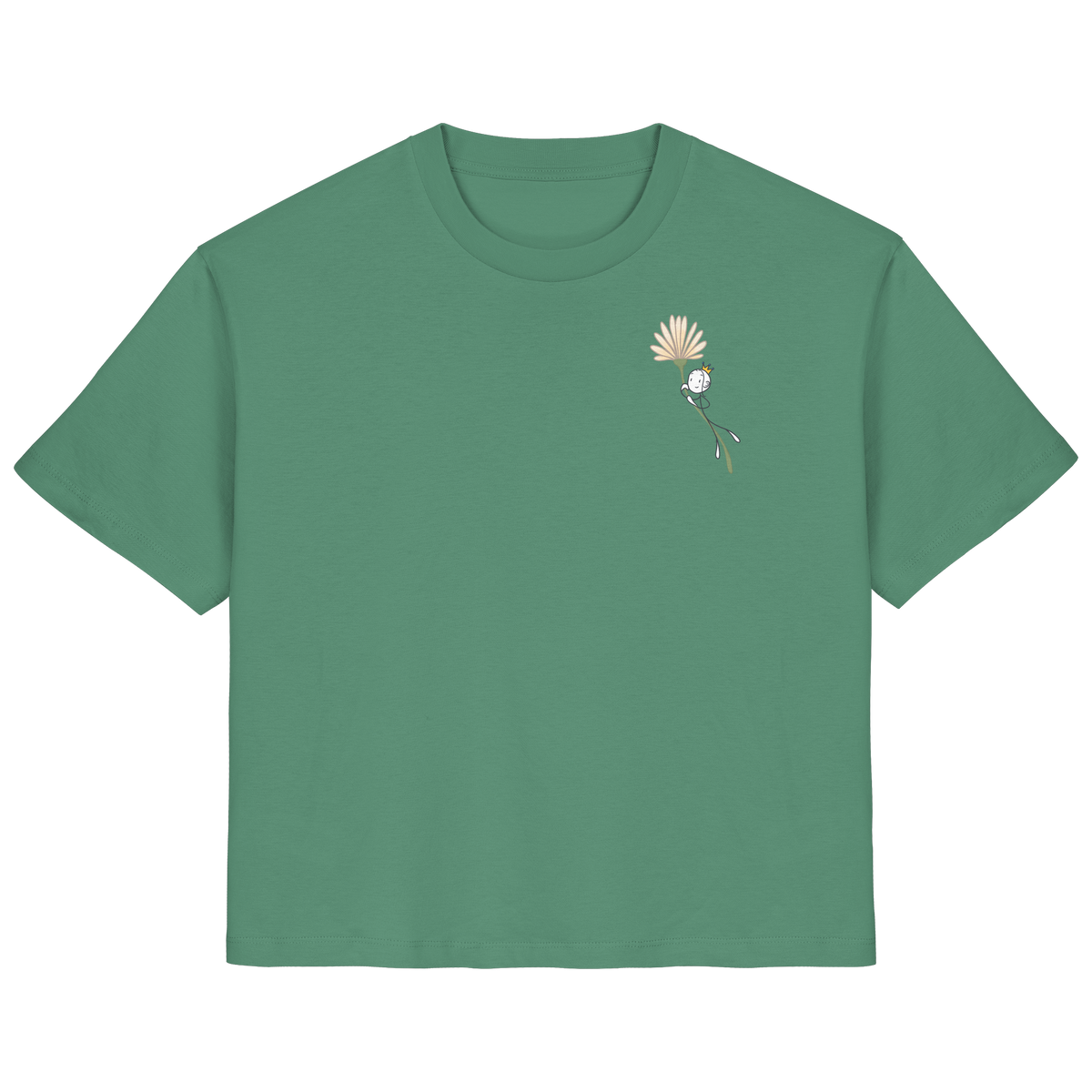 Seelenmännchen "Blumenfliegen Edition" (hell) - Ladies Organic Shirt