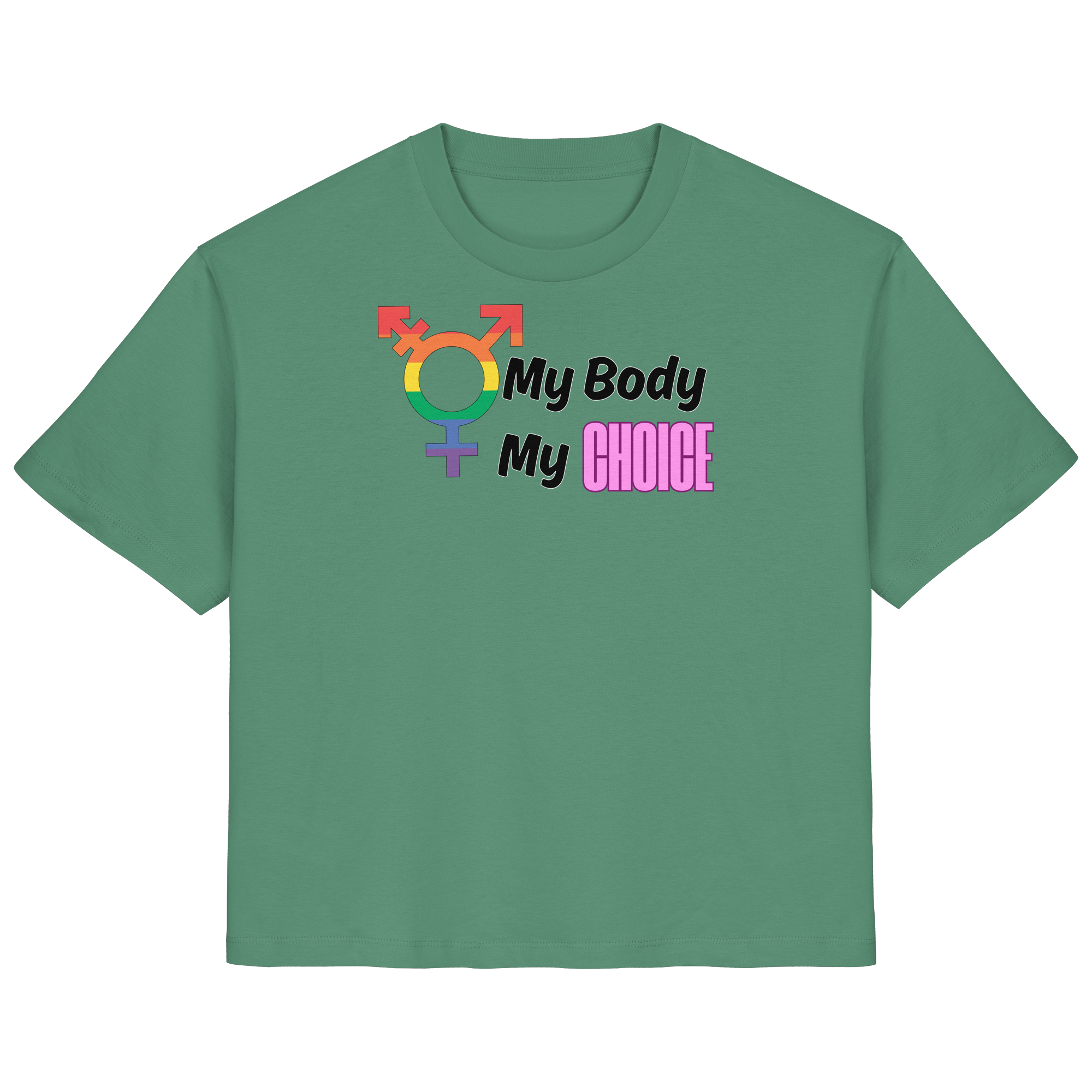 My Body My Choice "Rainbow Resistance Edition" - Ladies Organic Shirt