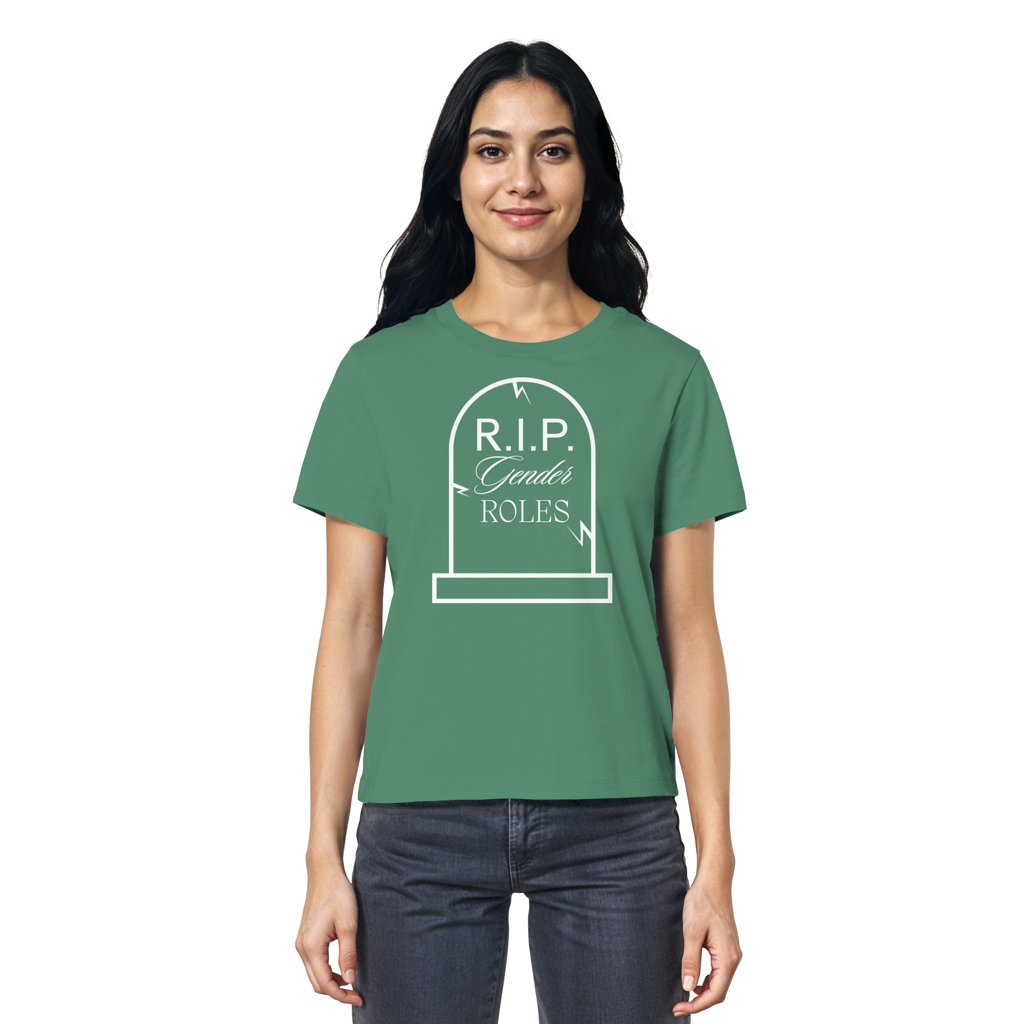 RIP Gender Roles - Ladies Organic Shirt