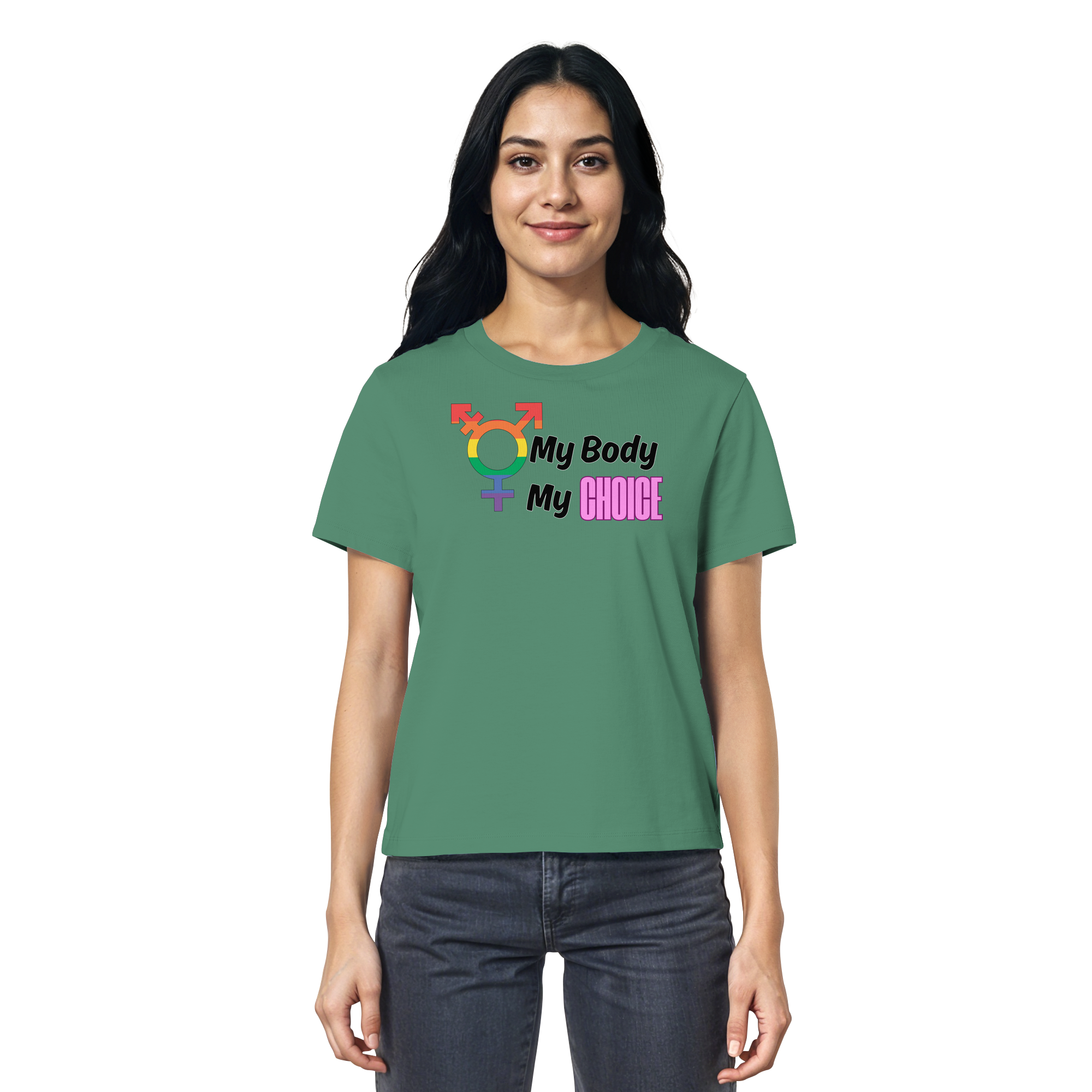My Body My Choice "Rainbow Resistance Edition" - Ladies Organic Shirt