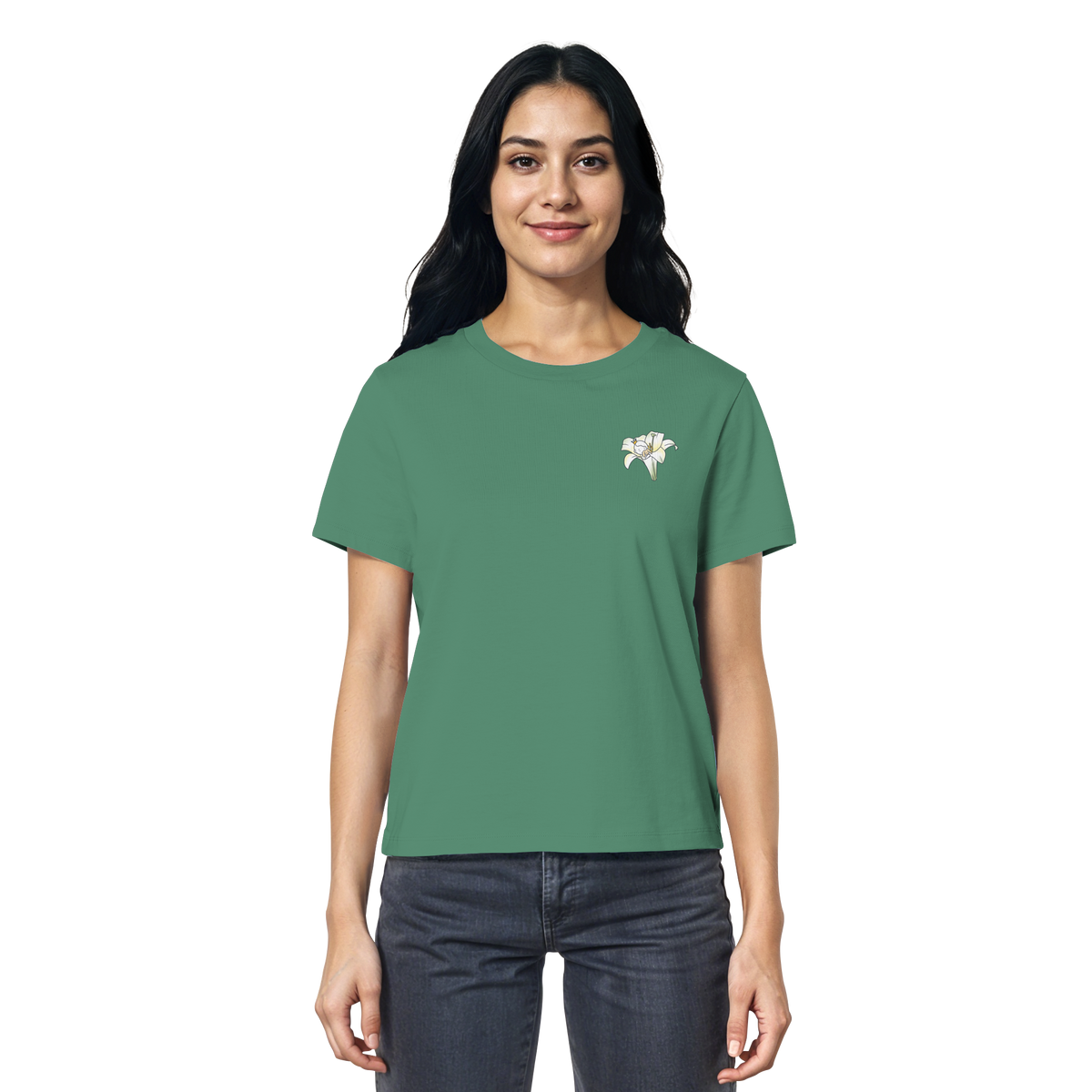 Seelenmännchen "Kuschelblume Edition" - Ladies Organic Shirt