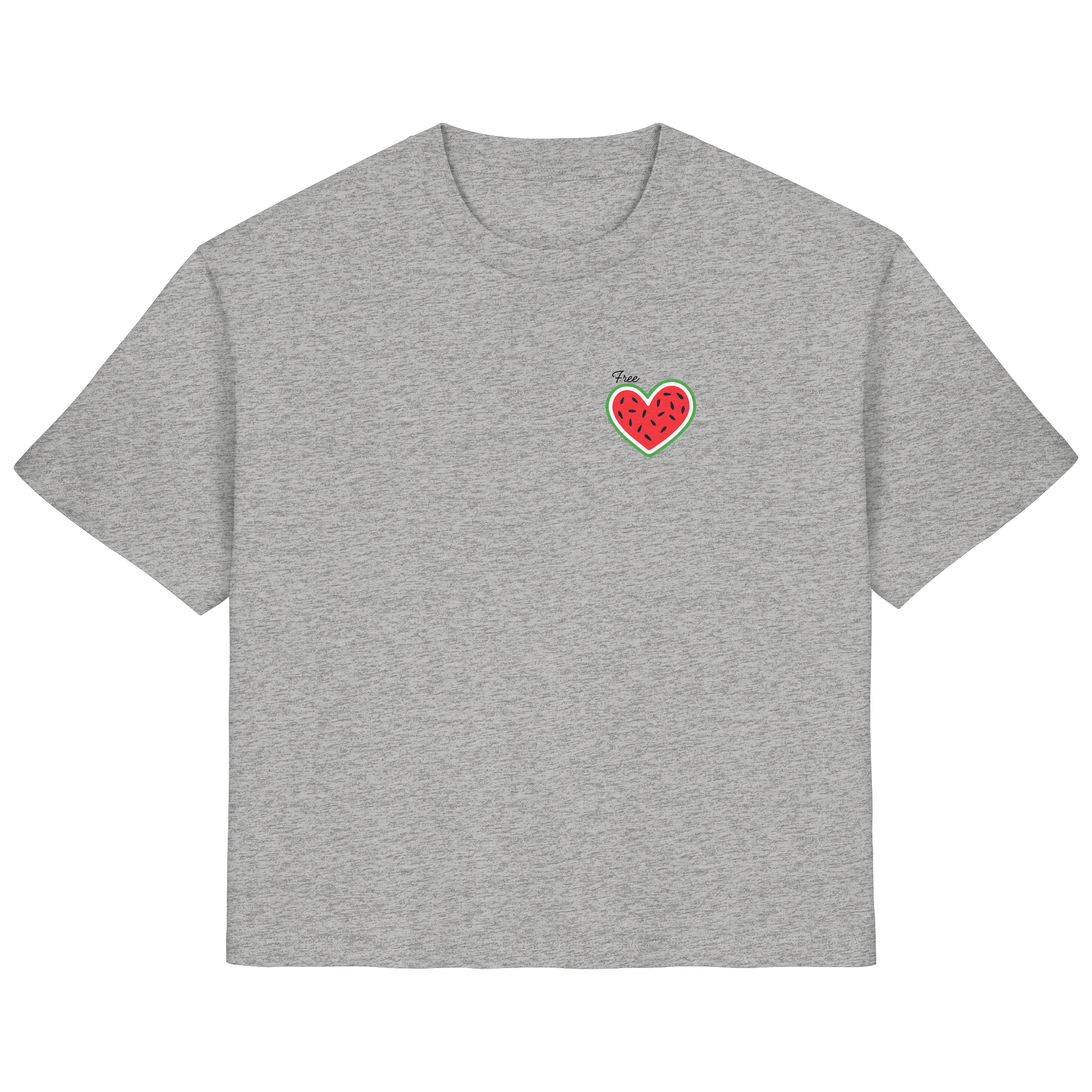 Free Palestine "Melon Heart Edition" - Ladies Organic Shirt