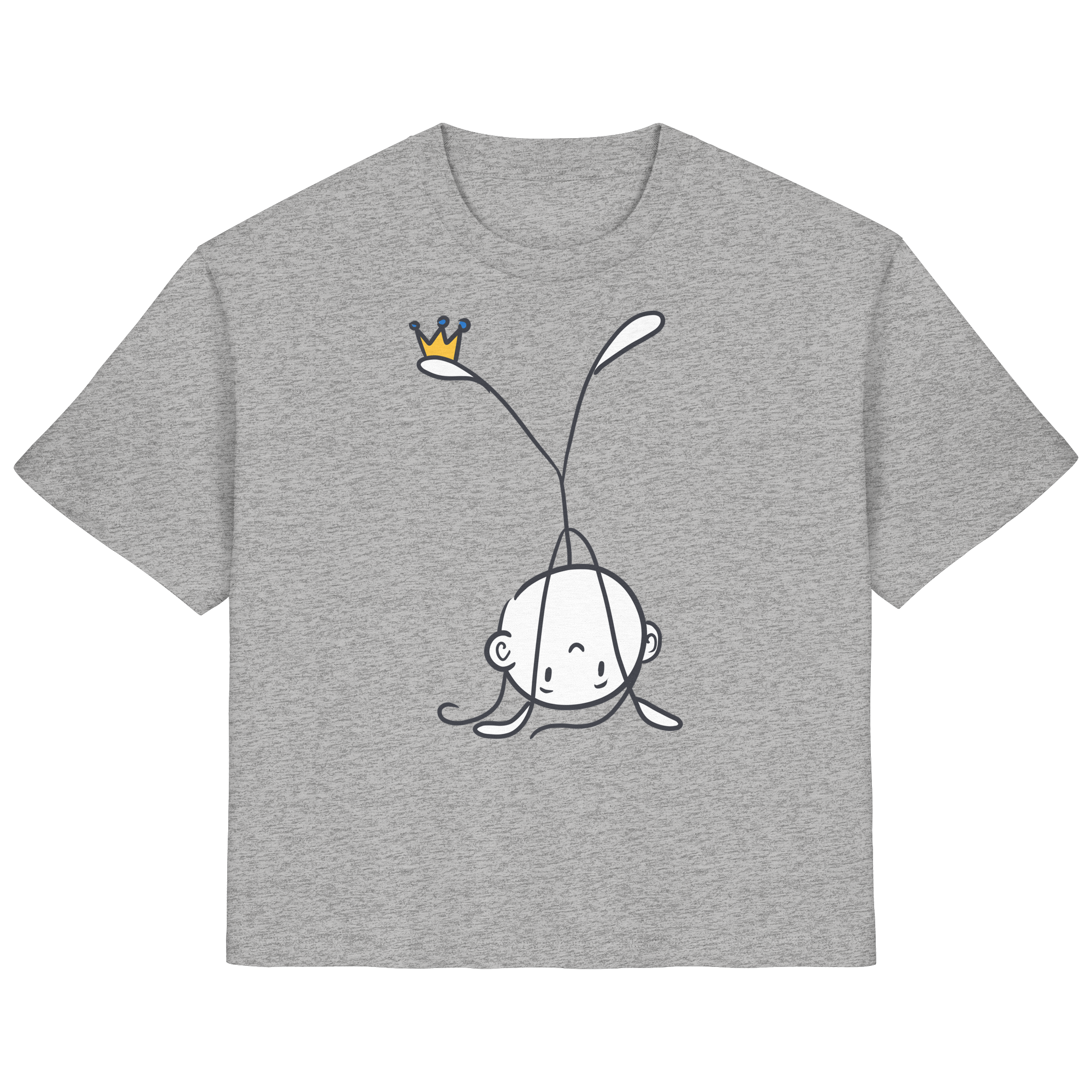 Seelenmännchen "Handstand Edition" Frontprint (hell) - Ladies Organic Shirt