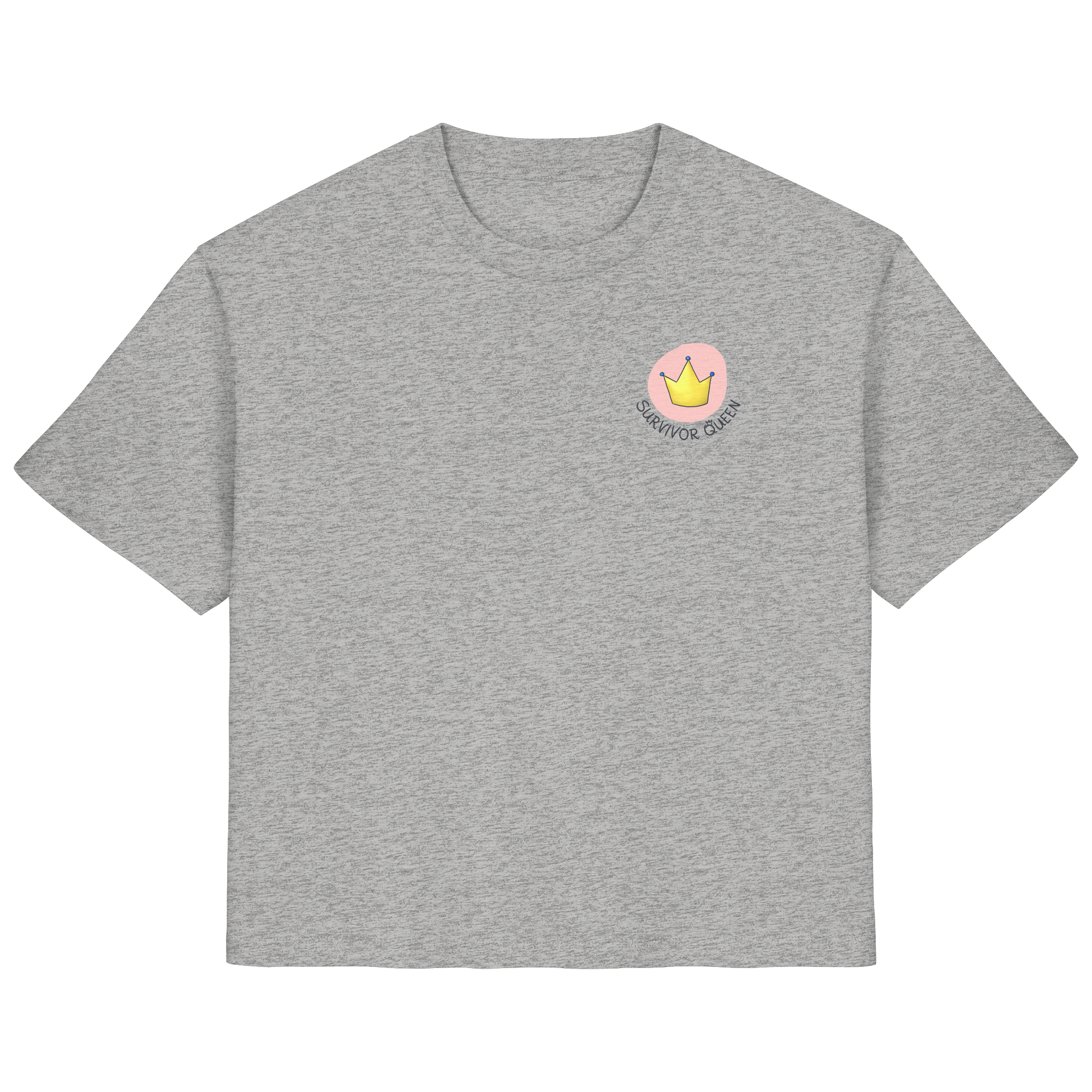 Survivor Queens Logo "Schriftzug Edition" Brustprint (hell) - Ladies Organic Shirt