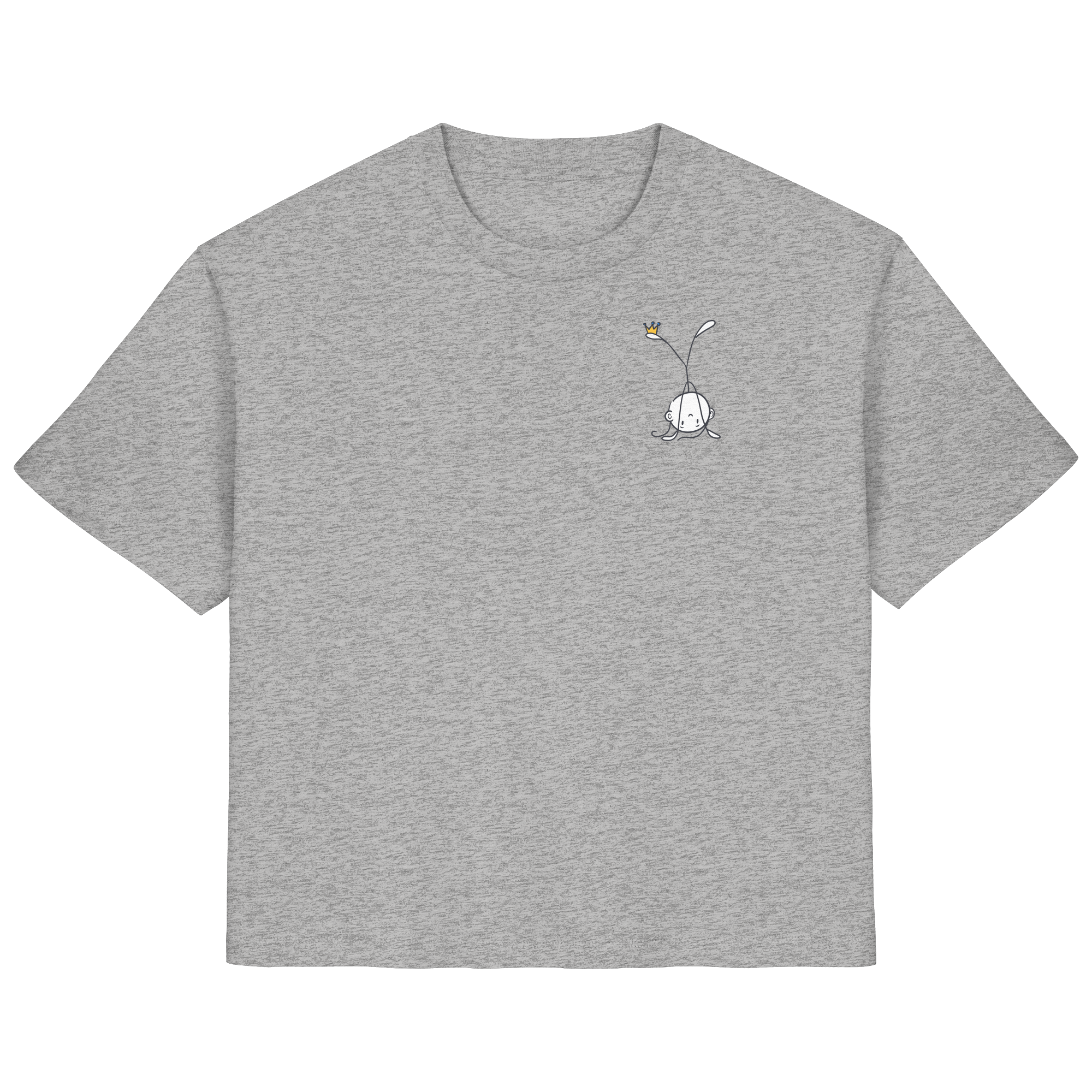 Seelenmännchen "Handstand Edition" Brustprint (hell) - Ladies Organic Shirt
