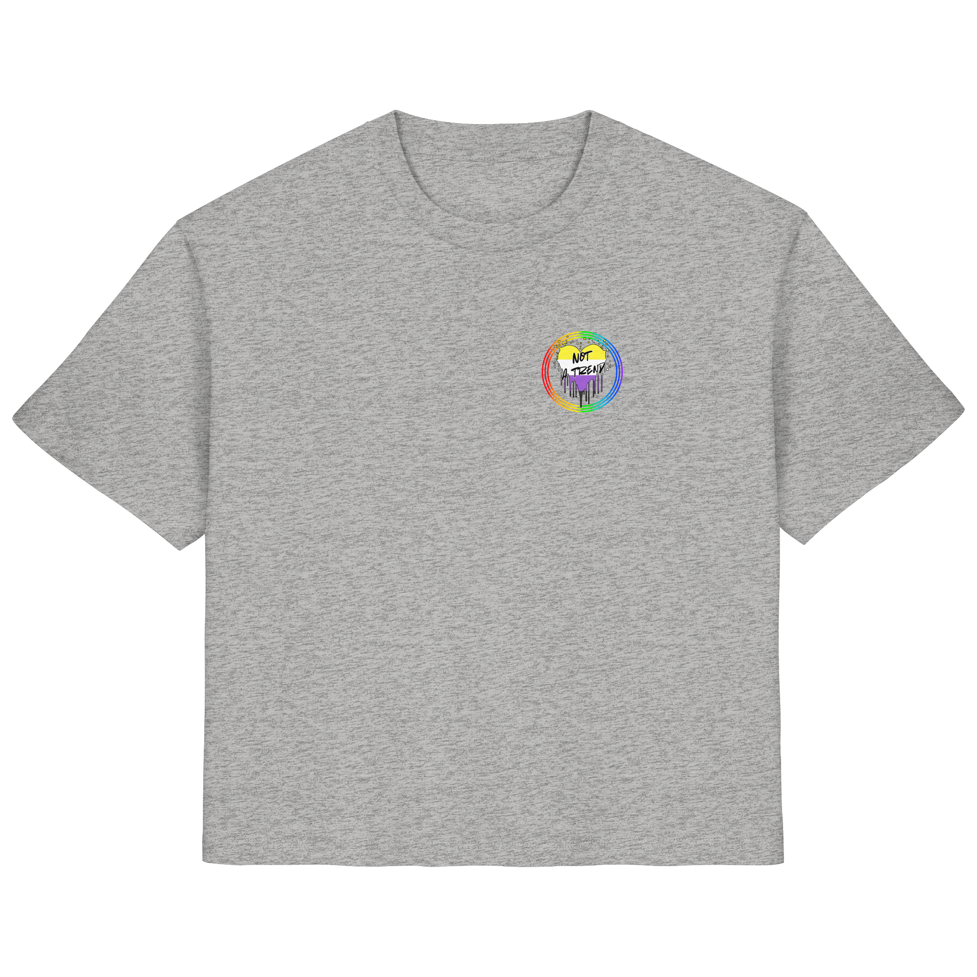 Nonbinary Not a Trend "Regenbogenkreis Edition" - Ladies Organic Shirt