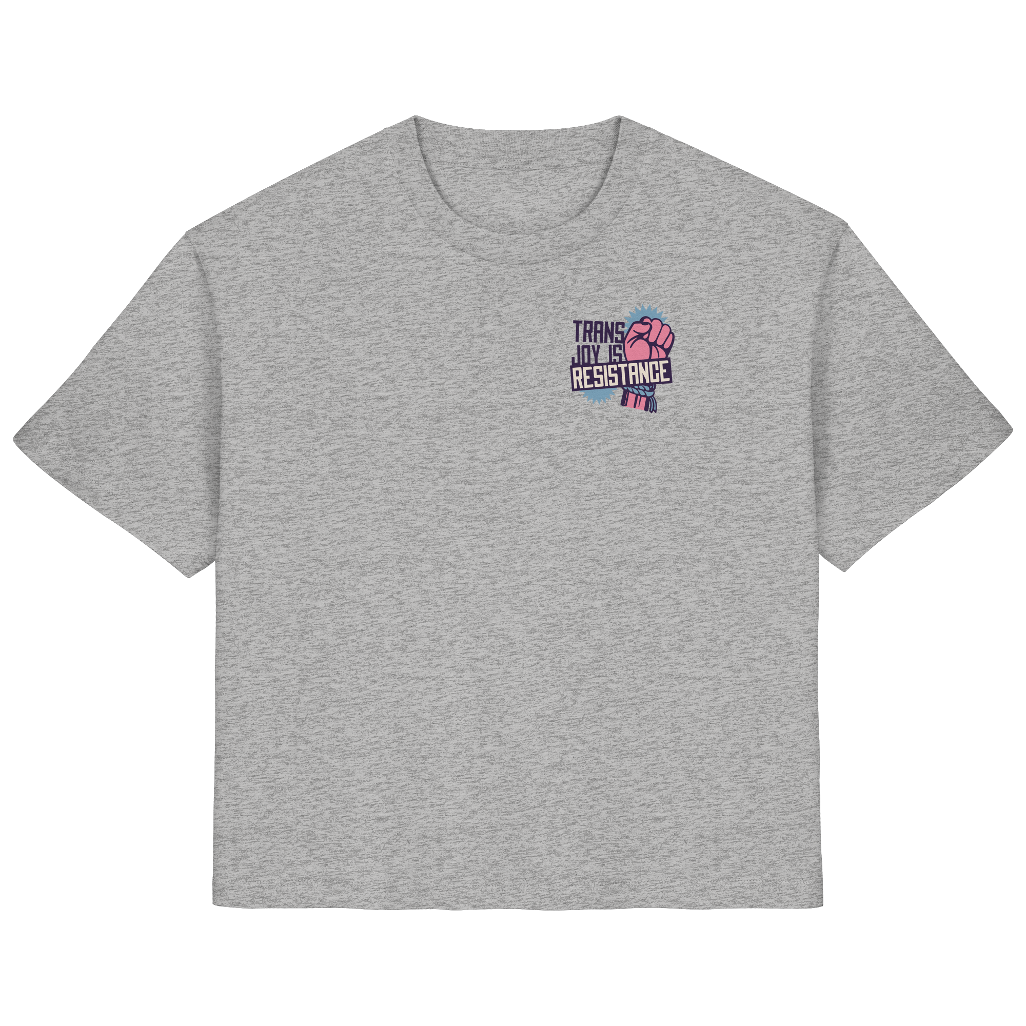 Trans Joy Is Resistance "Raised Fist Edition" - Ladies Organic Shirt