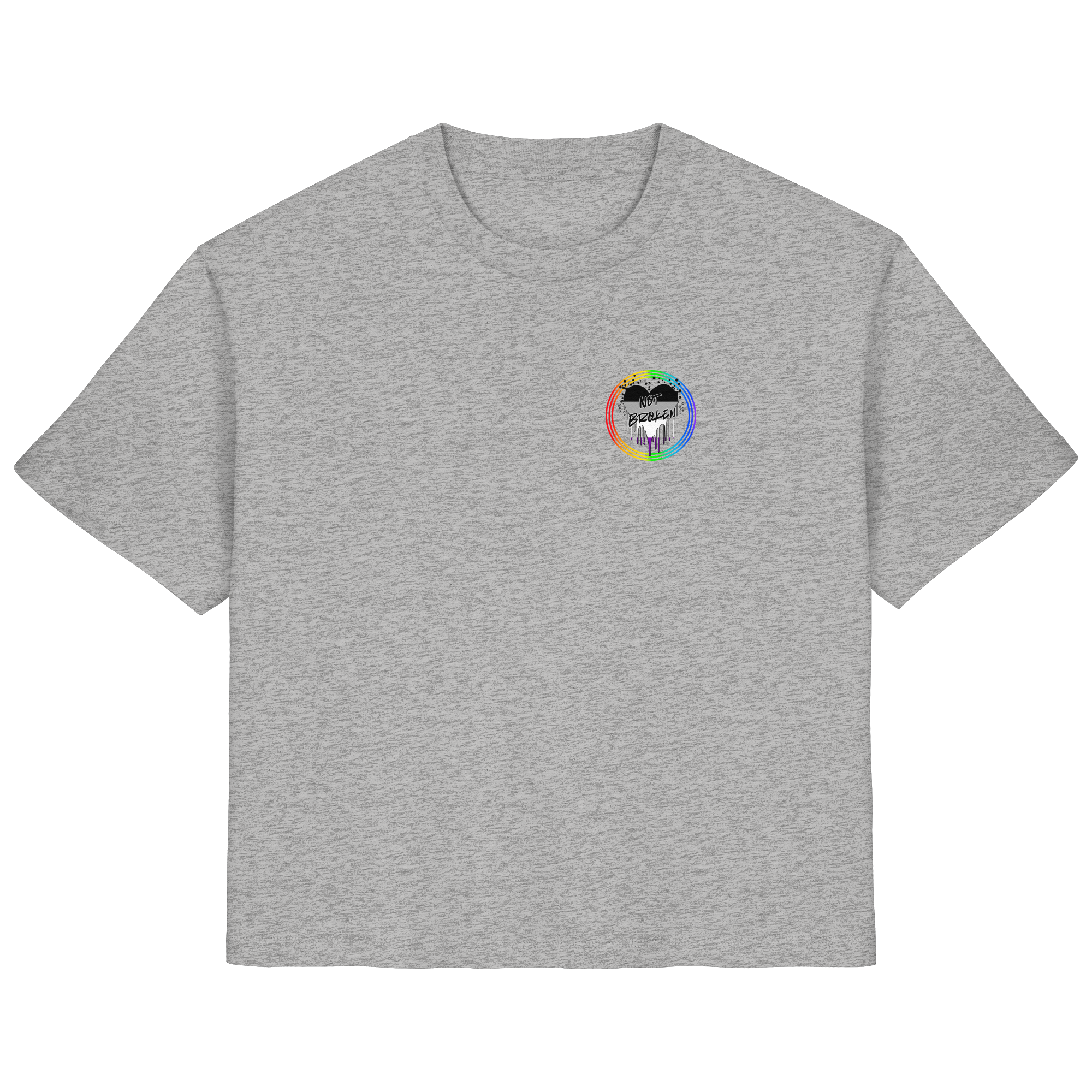Asexual Not Broken "Regenbogenkreis Edition" - Ladies Organic Shirt