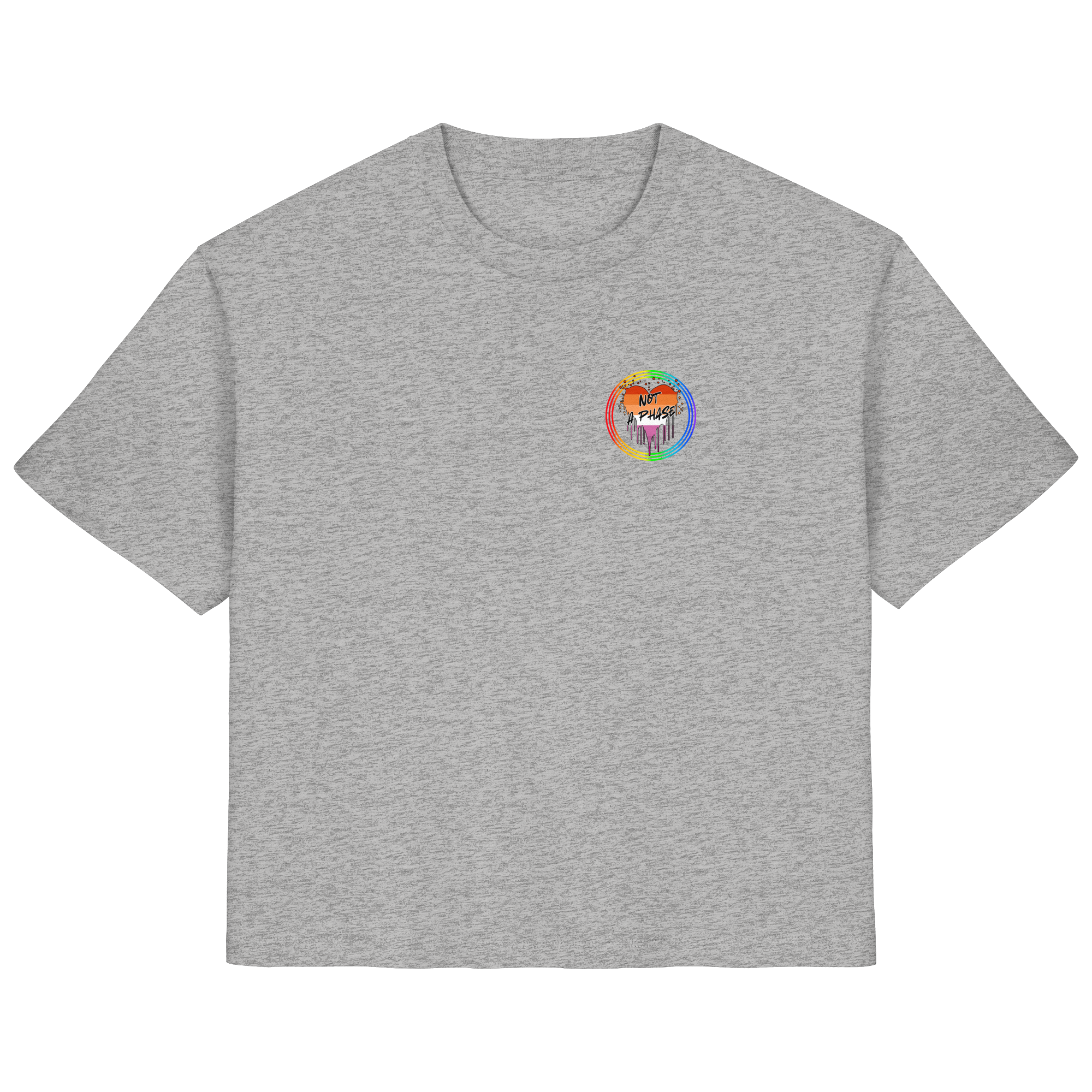 Lesbian Not a Phase "Regenbogenkreis Edition" - Ladies Organic Shirt