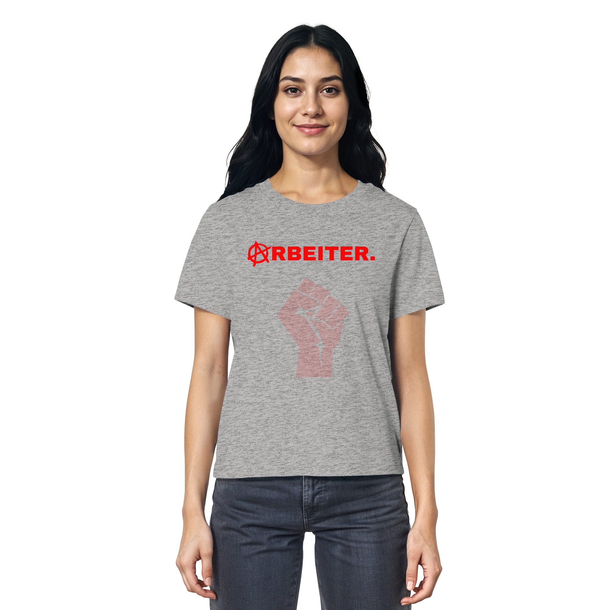 ARBEITER. "Solidarisch und Frei Edition" - Ladies Organic Shirt