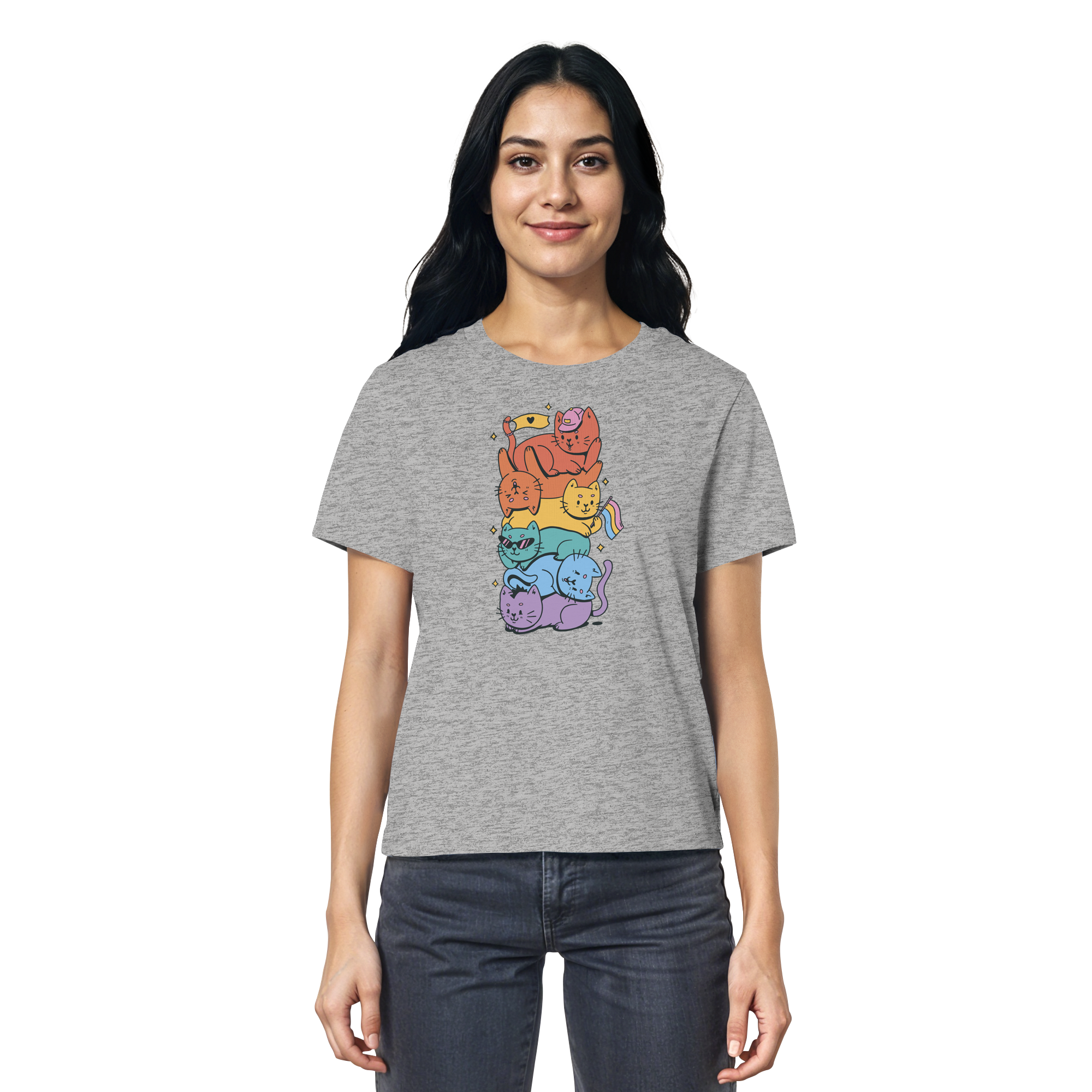 LGBTQ+ Katzen - Ladies Organic Shirt
