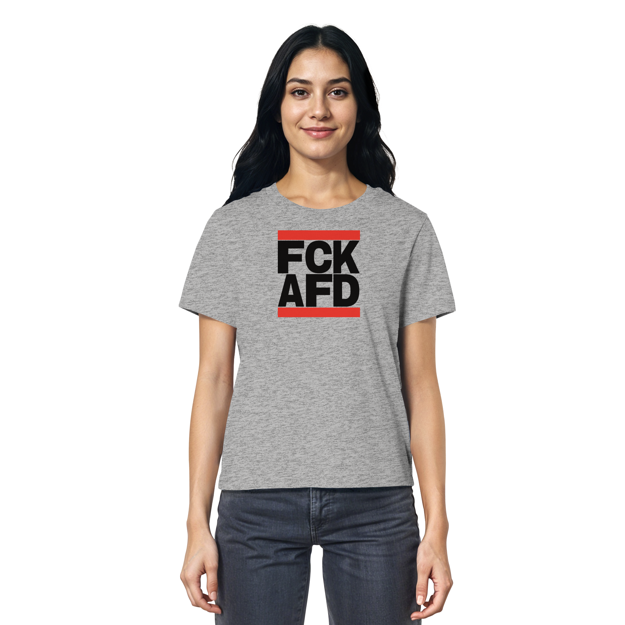 FCK AFD (schwarze Schrift) - Ladies Organic Shirt
