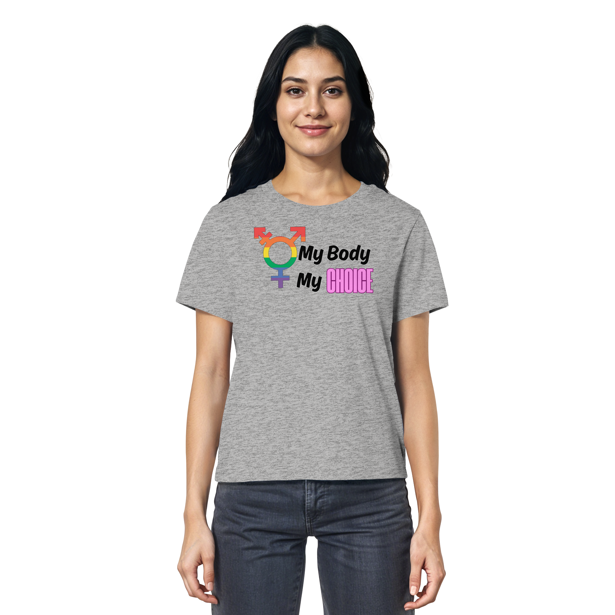 My Body My Choice "Rainbow Resistance Edition" - Ladies Organic Shirt