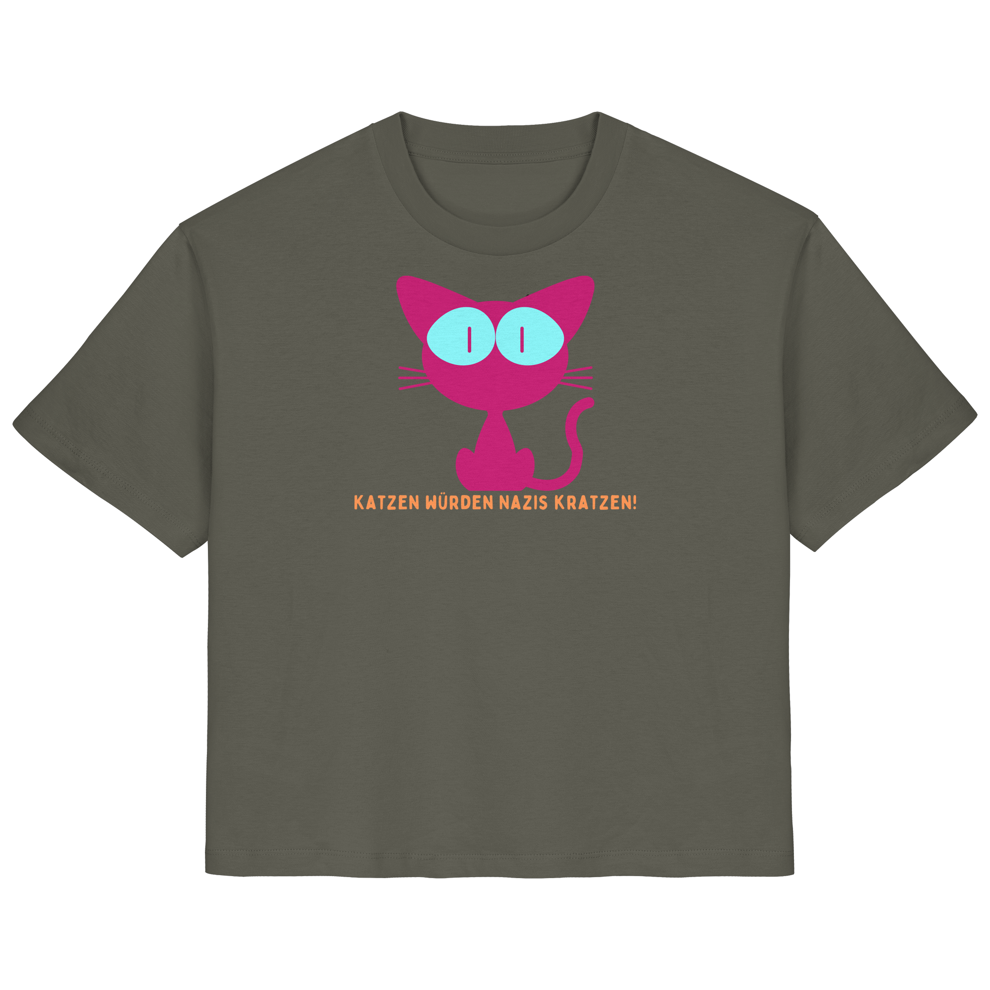 Katzen würden Nazis kratzen - Ladies Organic Shirt