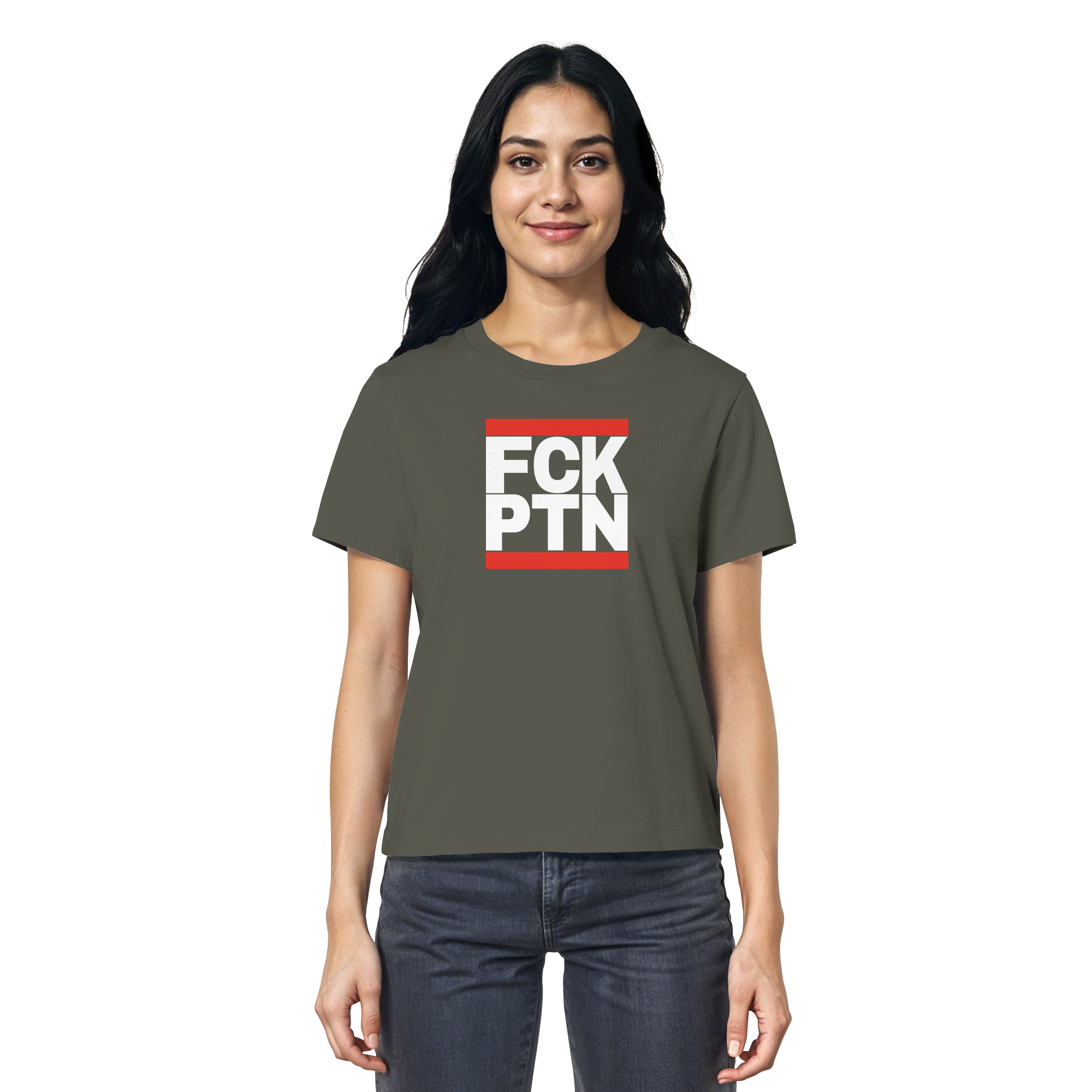 FCK PTN (weiße Schrift) - Ladies Organic Shirt