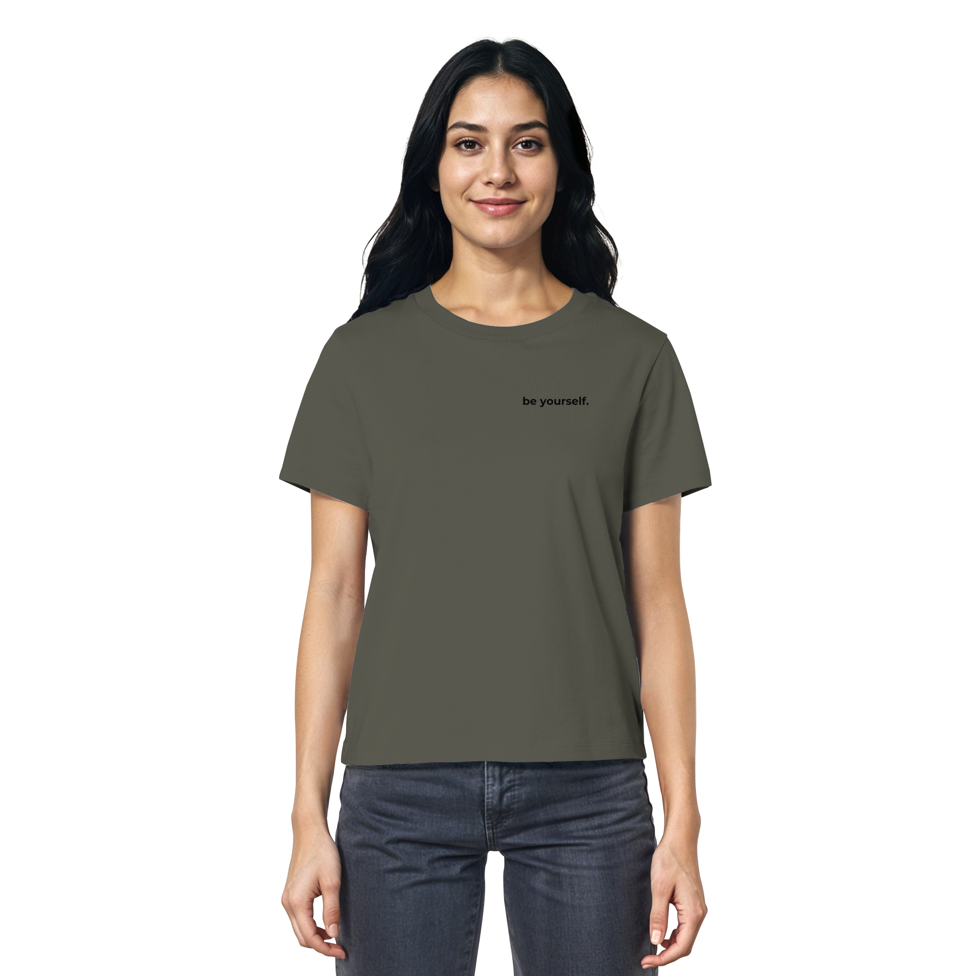 Trans Umbrella Backprint - Ladies Organic Shirt