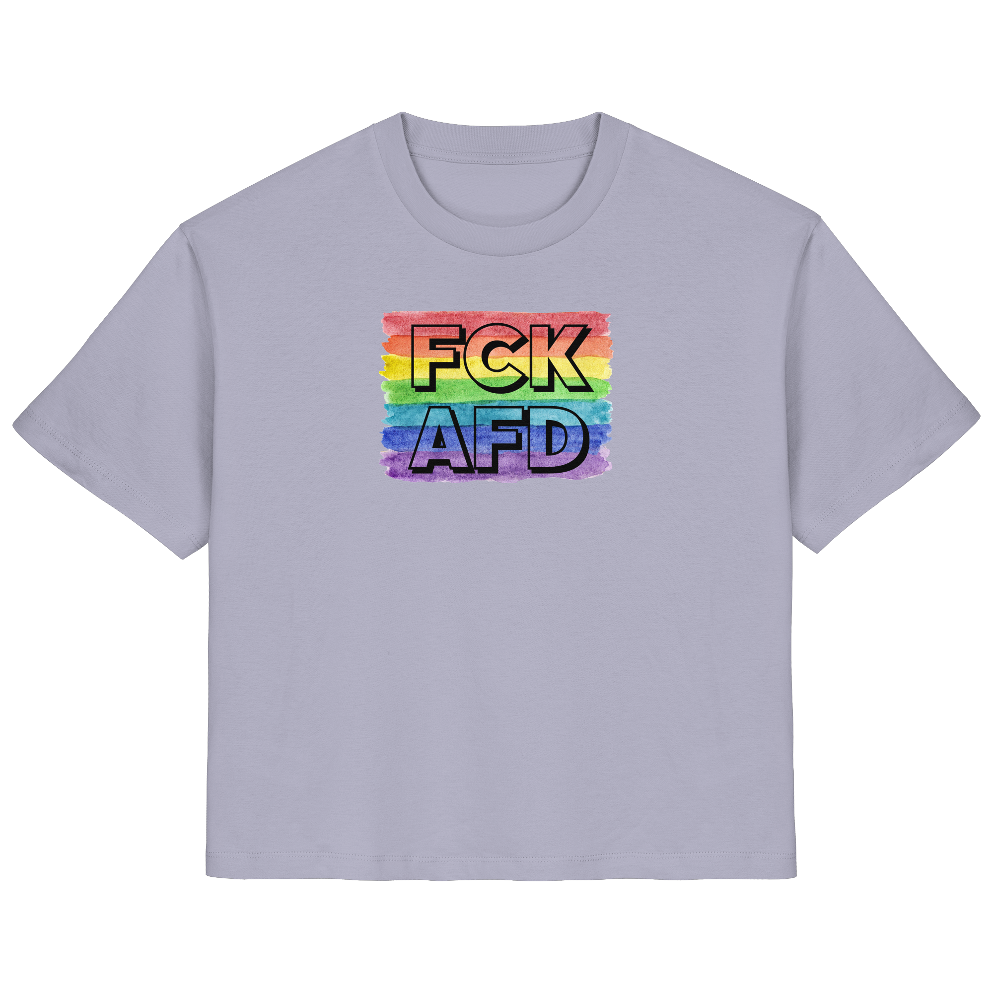 FCK AFD "Rainbow Resistance Edition" - Ladies Organic Shirt