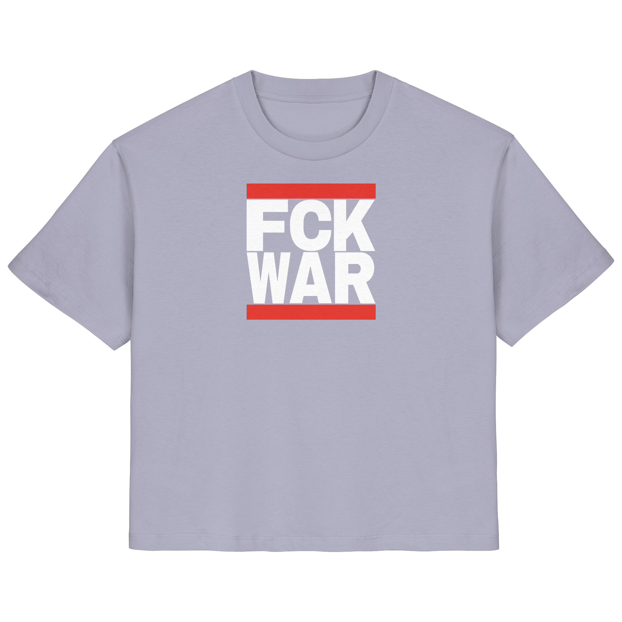 FCK WAR (weiße Schrift) - Ladies Organic Shirt