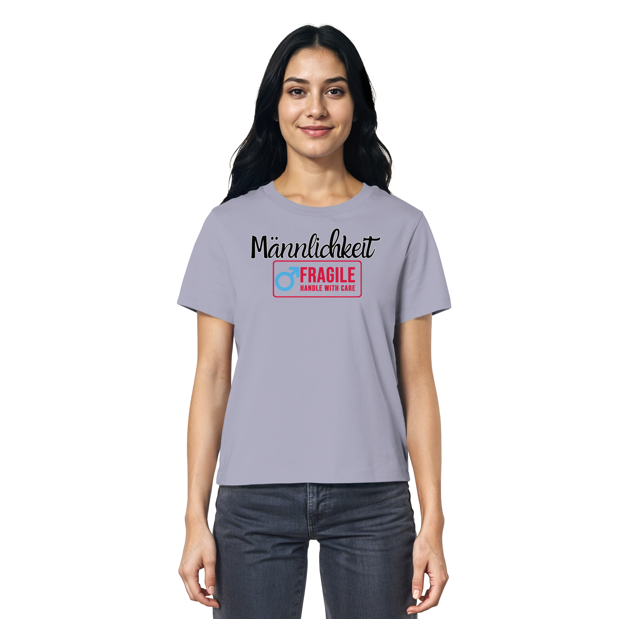 Männlichkeit: Handle with Care - Ladies Organic Shirt