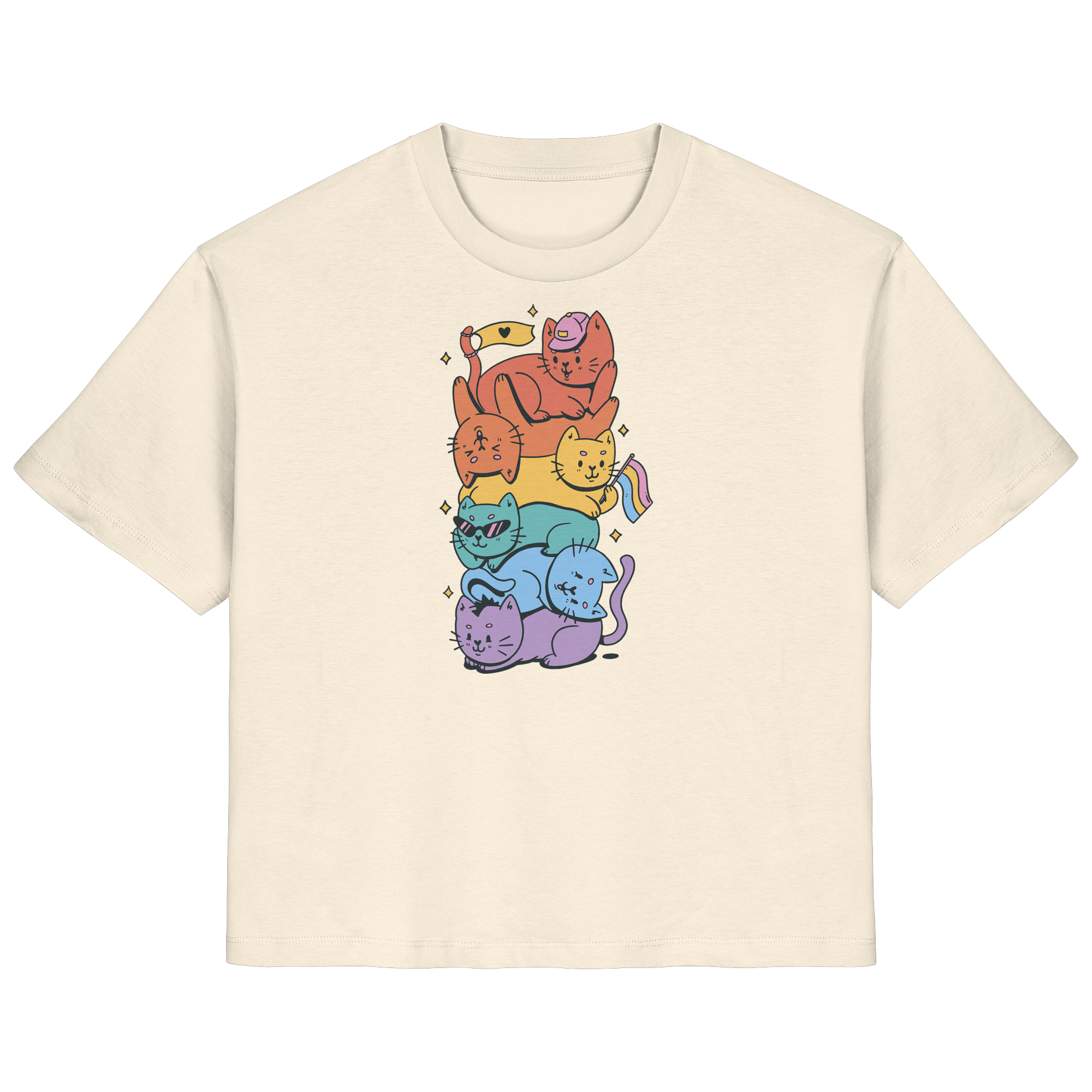 LGBTQ+ Katzen - Ladies Organic Shirt
