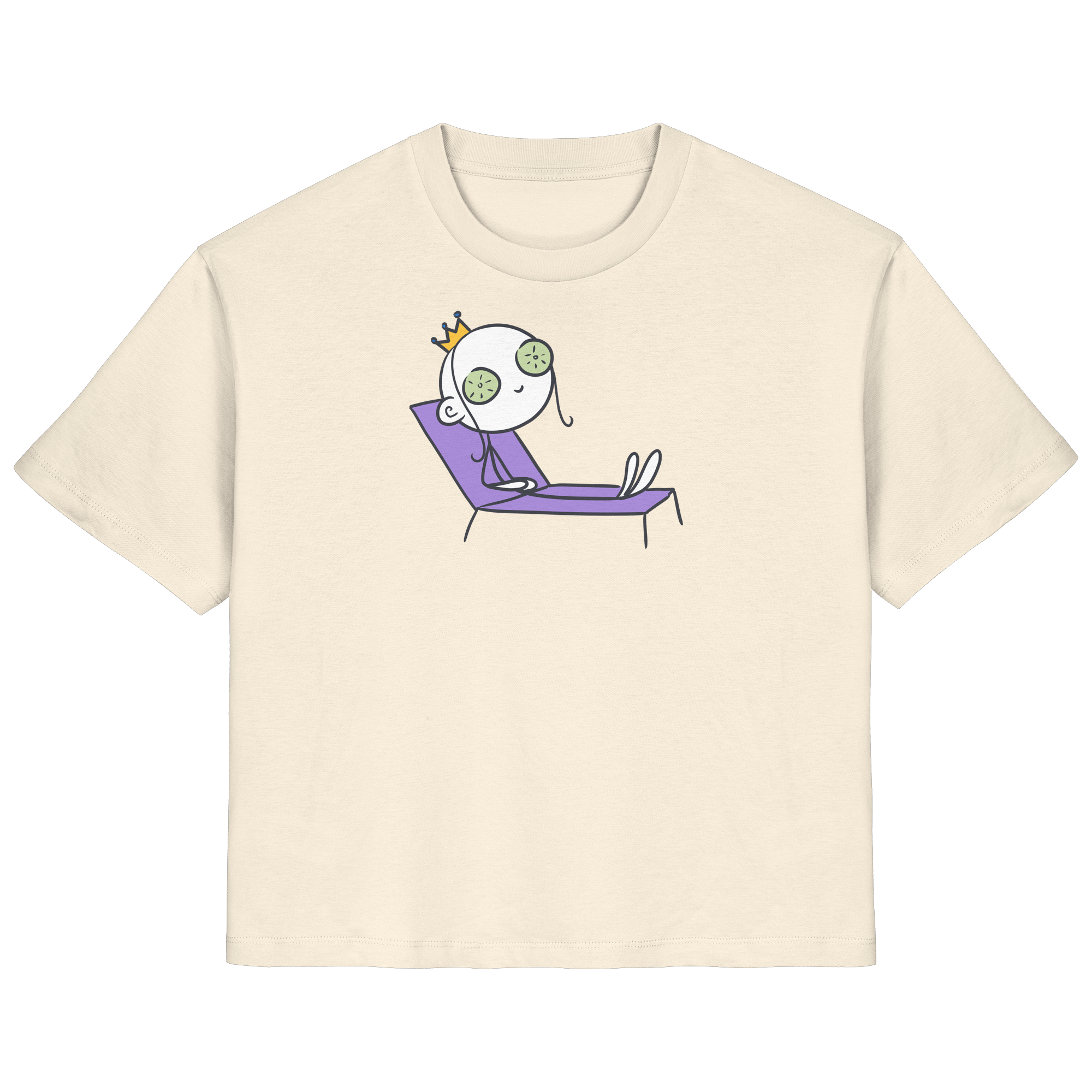 Seelenmännchen "Chill Out Edition" Frontprint - Ladies Organic Shirt
