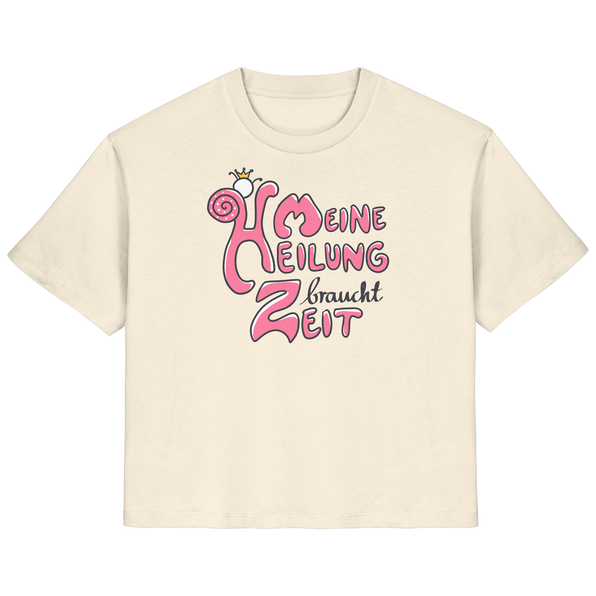 Meine Heilung braucht Zeit "Pinke Edition" - Ladies Organic Shirt