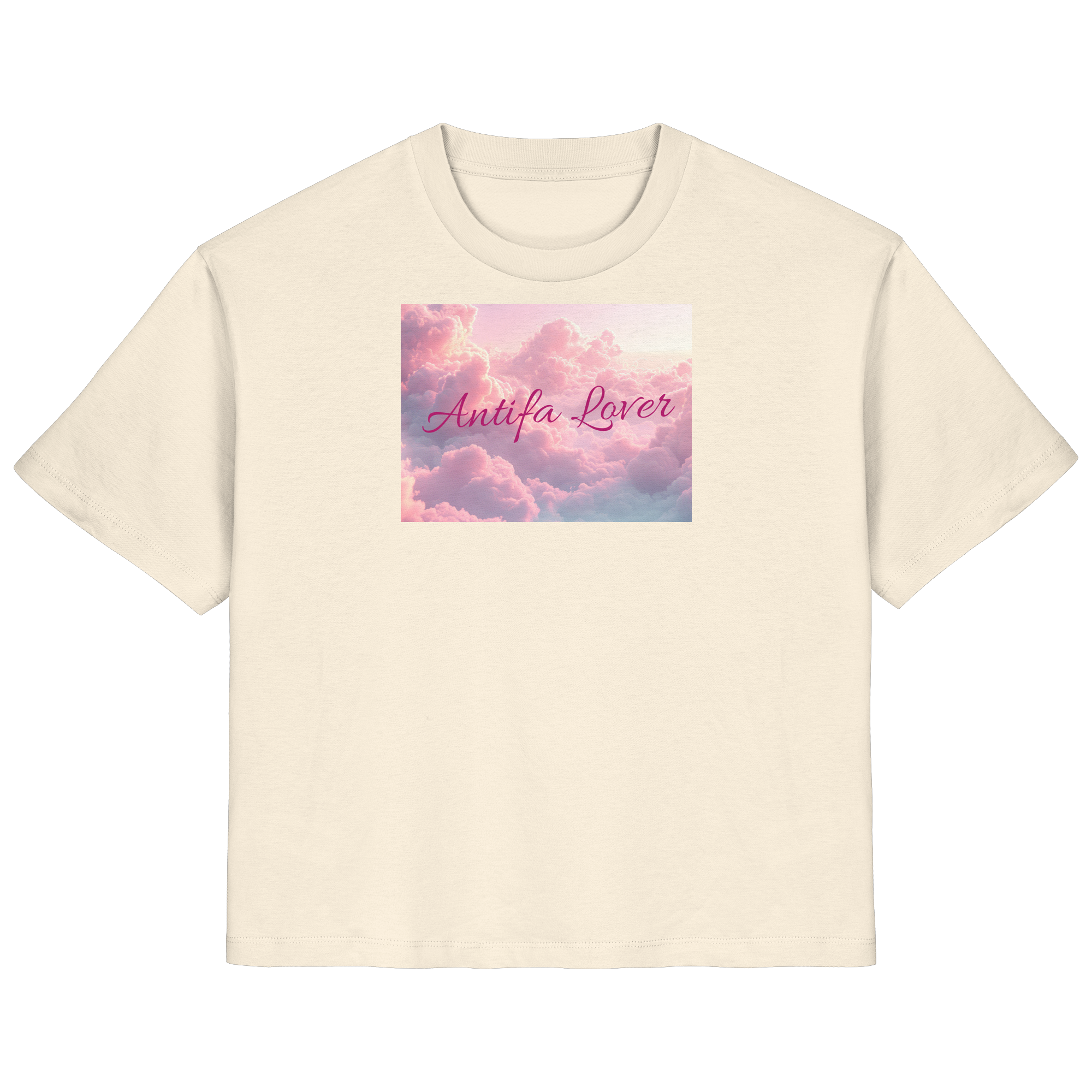 Antifa Lover Backprint - Ladies Organic Shirt