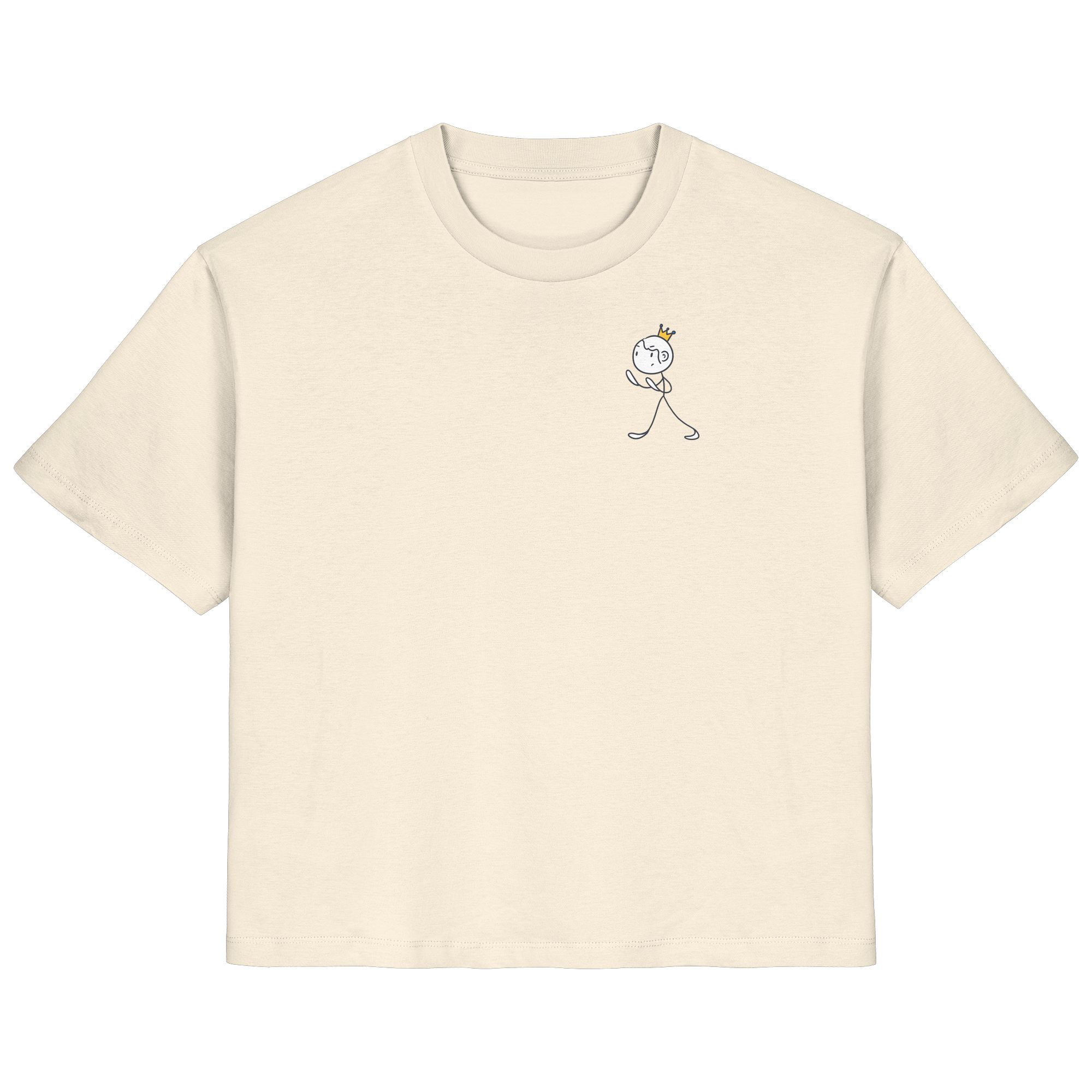 Seelenmännchen "Selbstverteidigung Edition" Brustprint (hell) - Ladies Organic Shirt