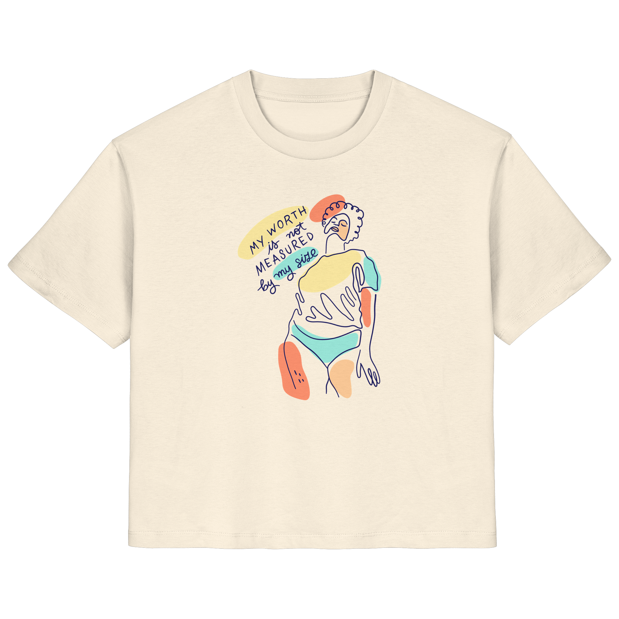 My Worth is not Measured by my Size - Ladies Organic Shirt
