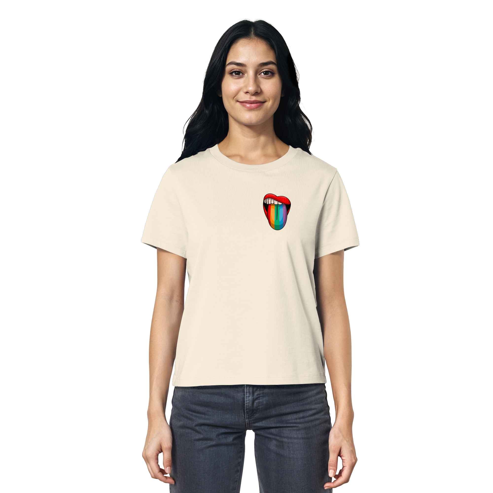 Speak Up or Shut Up Backprint - Ladies Organic Shirt