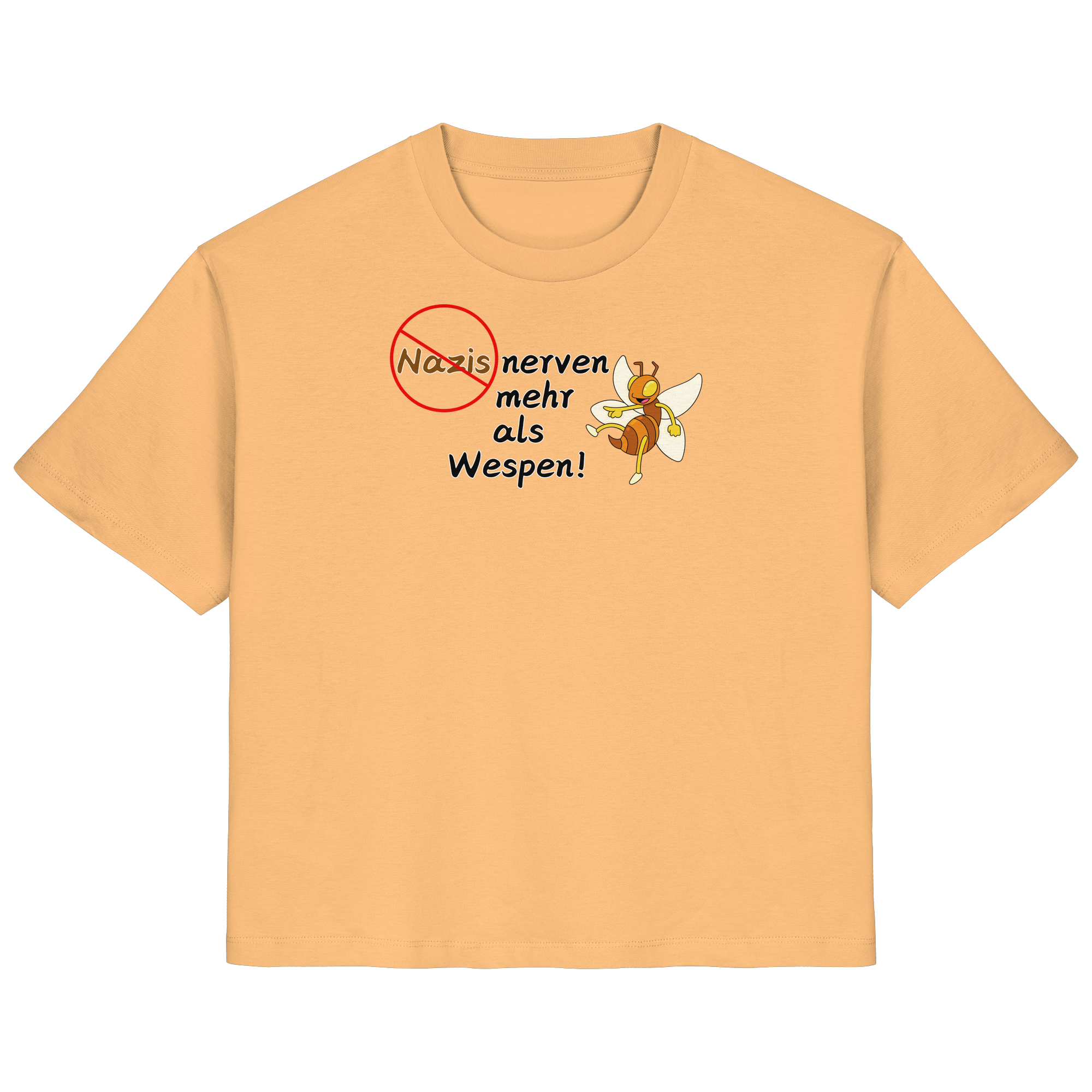 Nazis nerven mehr als Wespen - Ladies Organic Shirt