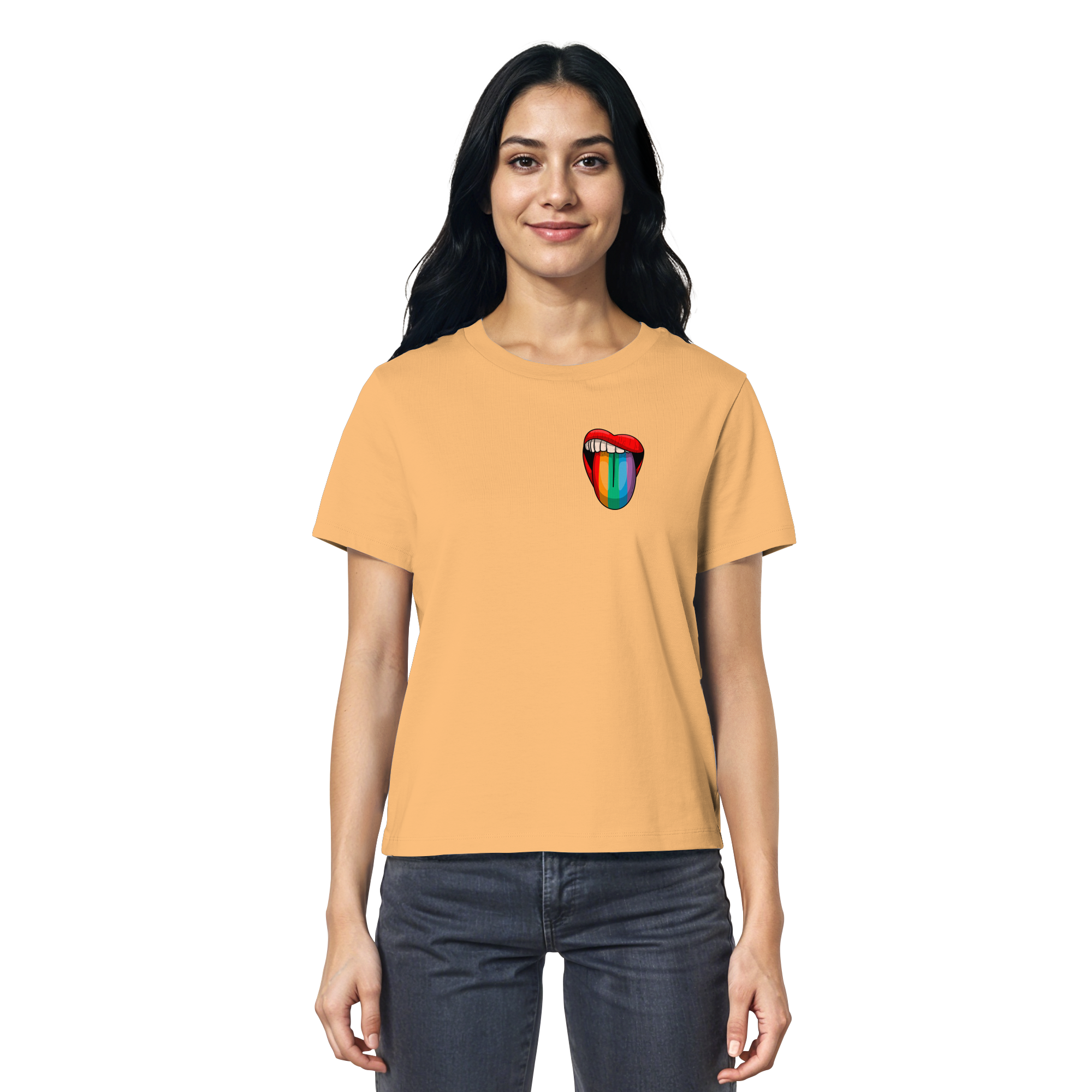 Speak Up or Shut Up Backprint - Ladies Organic Shirt