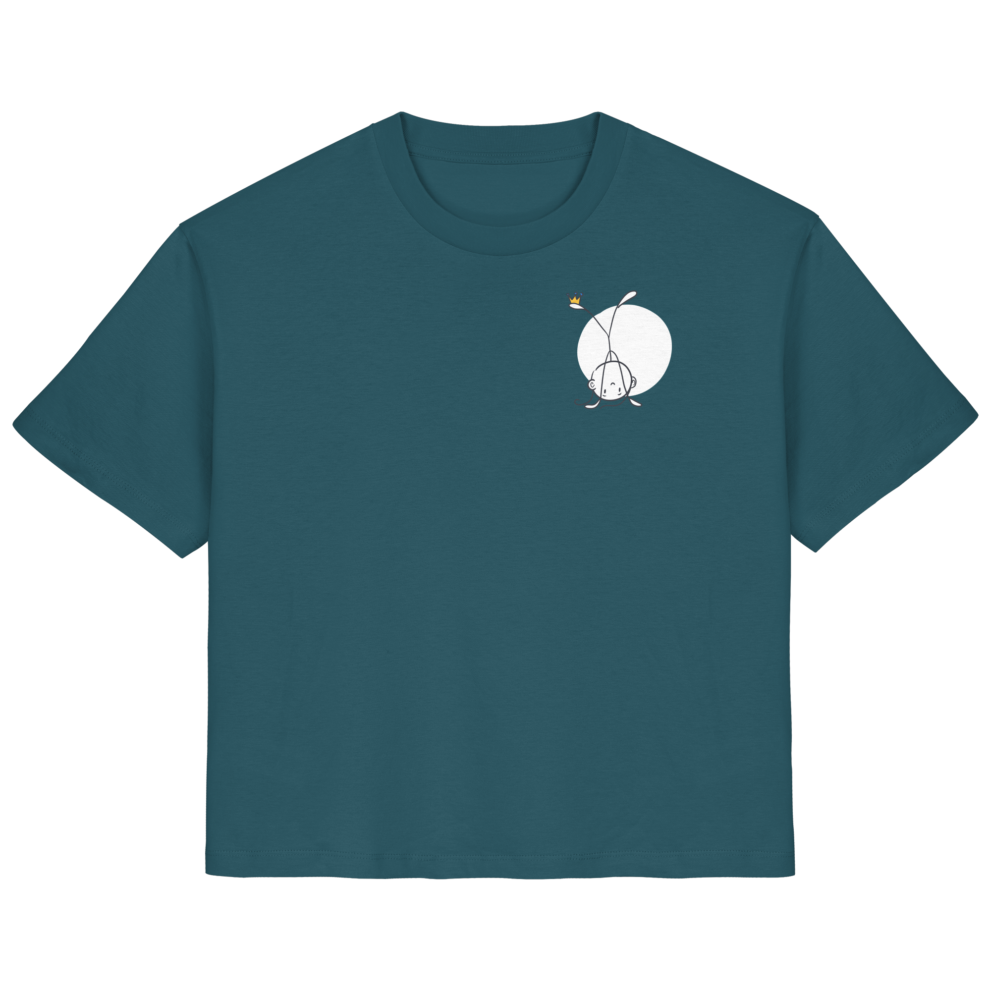 Seelenmännchen "Handstand Edition" Brustprint (dunkel) - Ladies Organic Shirt