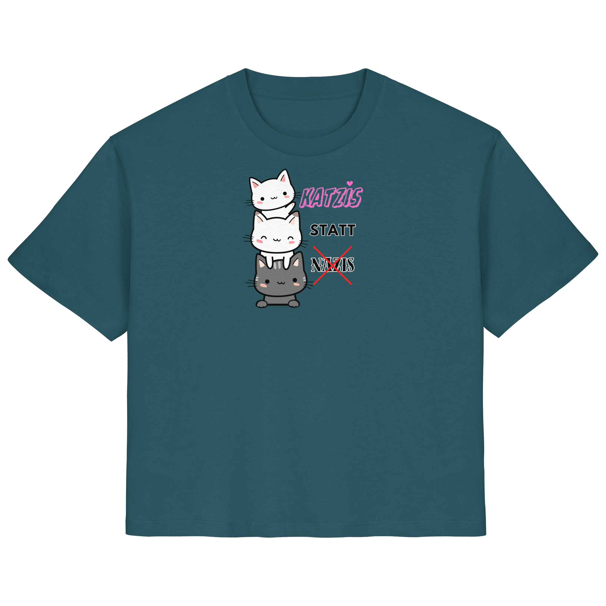 Katzis statt Nazis - Ladies Organic Shirt