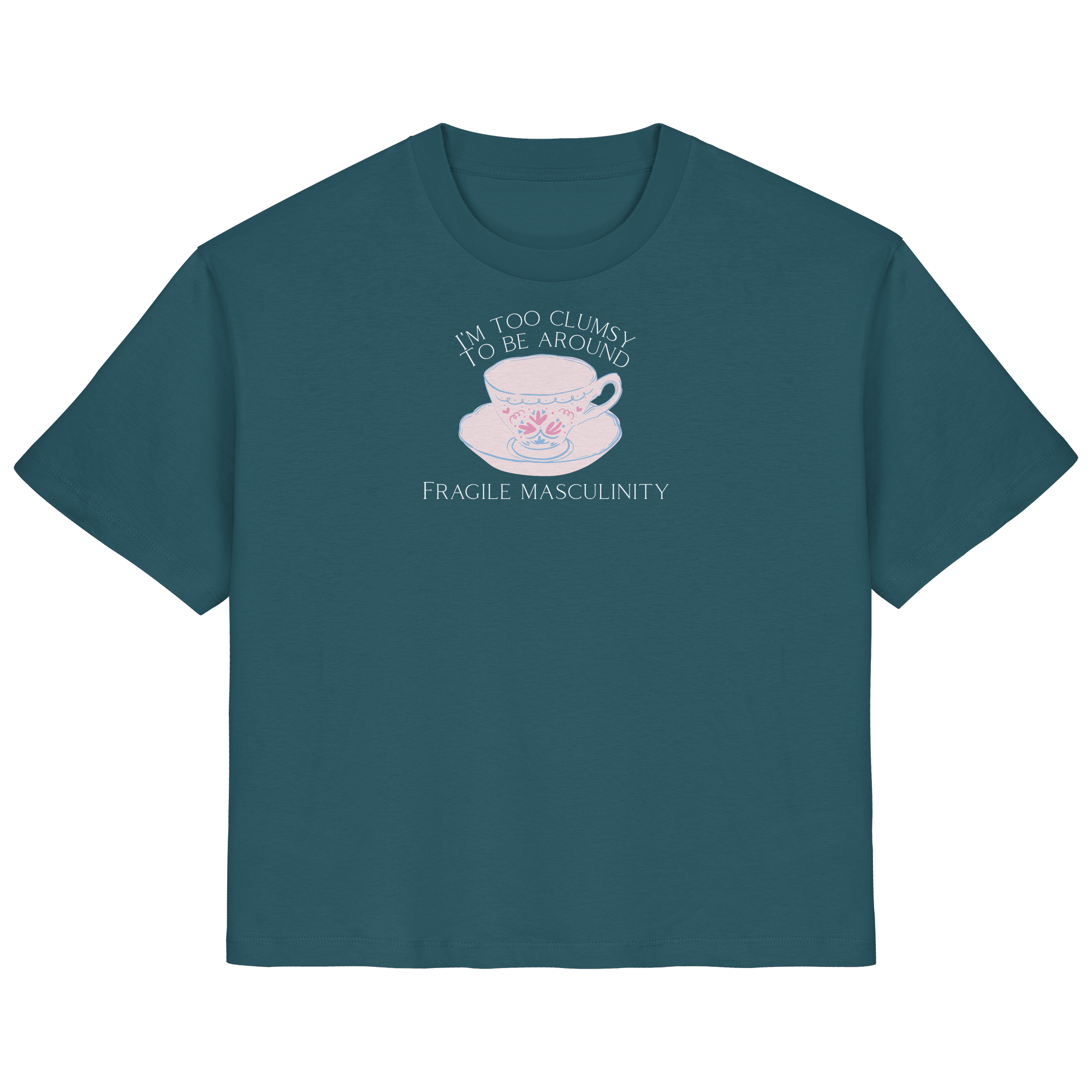I'm too clumsy to be around fragile masculinity - Ladies Organic Shirt