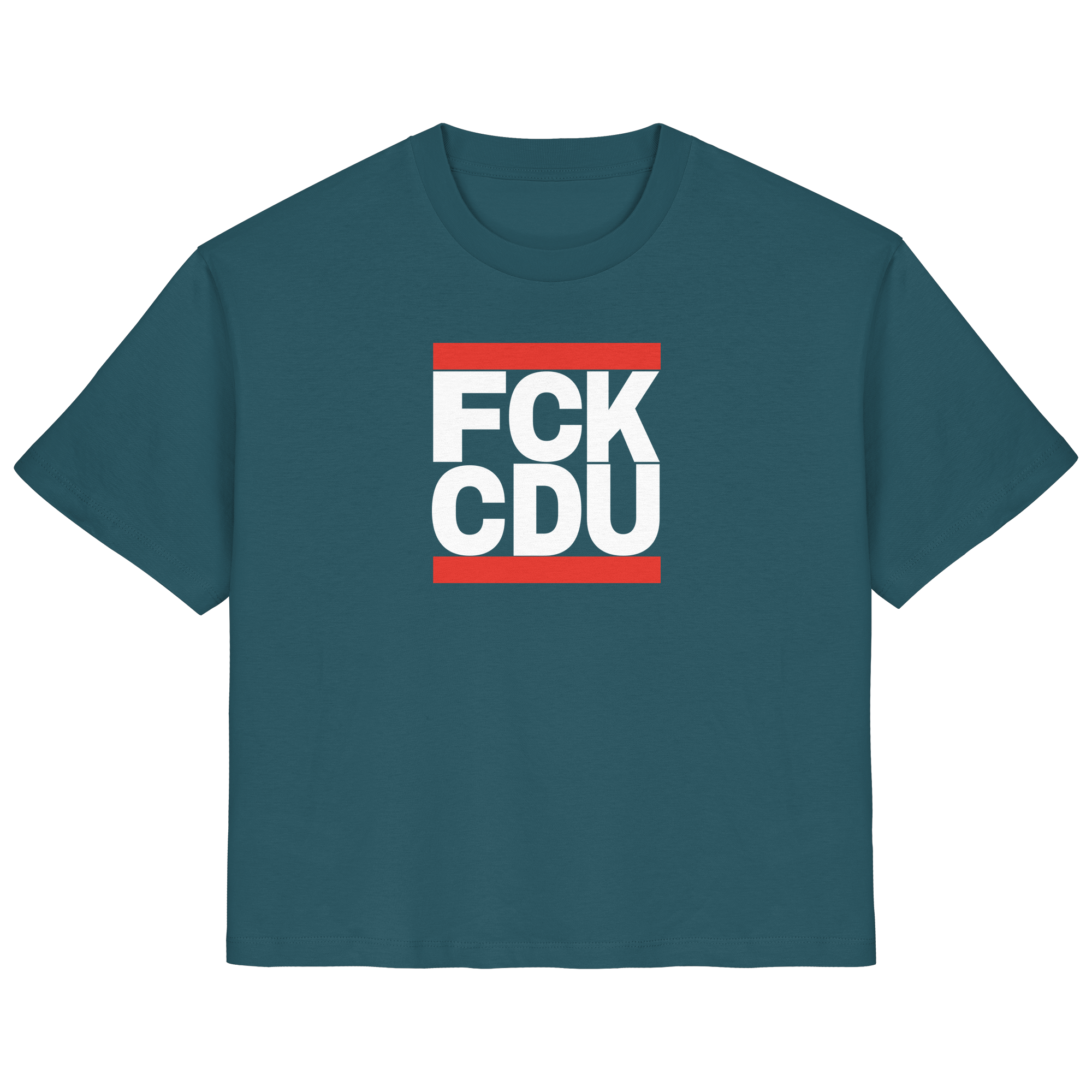 FCK CDU (weiße Schrift) - Ladies Organic Shirt