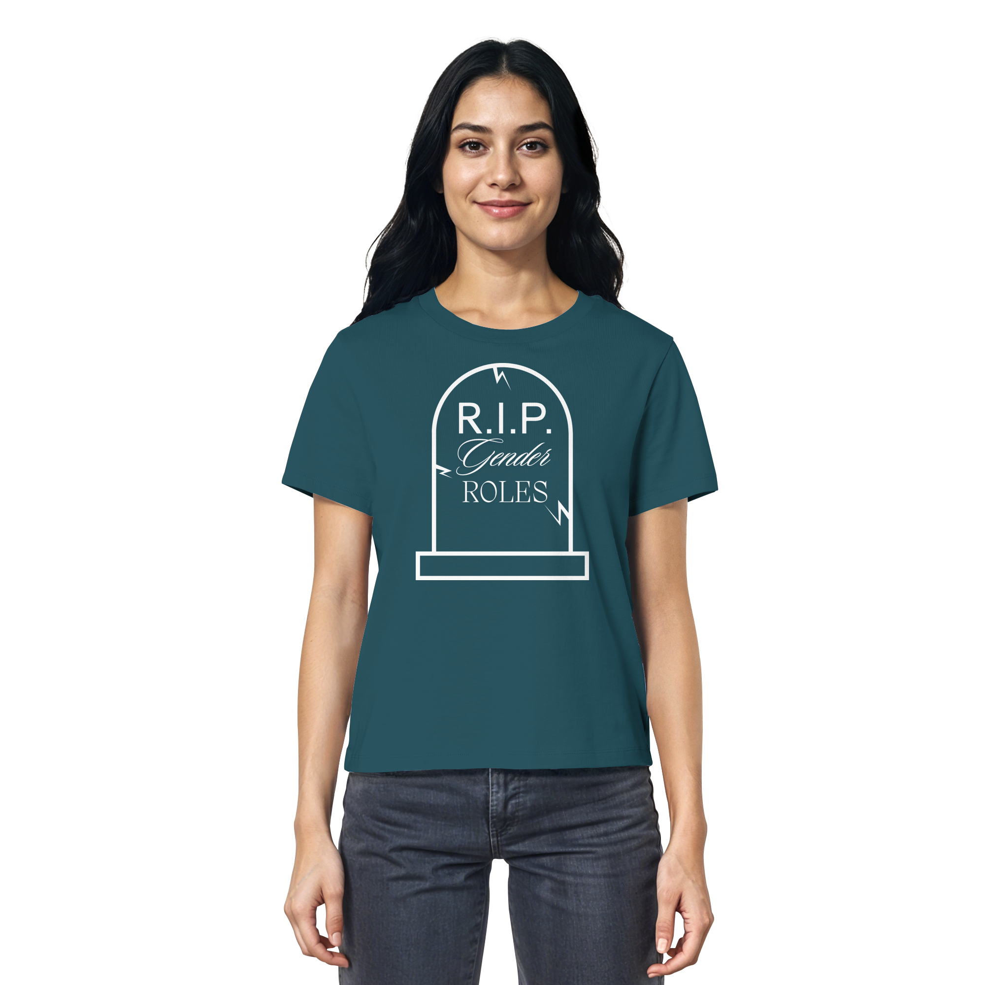 RIP Gender Roles - Ladies Organic Shirt