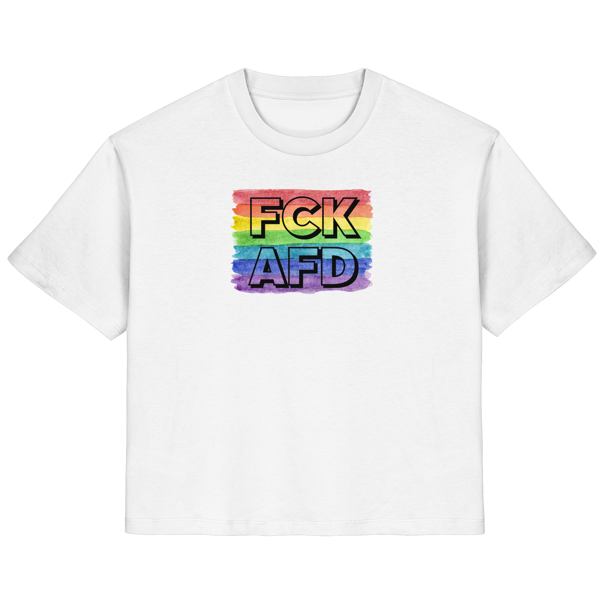 FCK AFD "Rainbow Resistance Edition" - Ladies Organic Shirt
