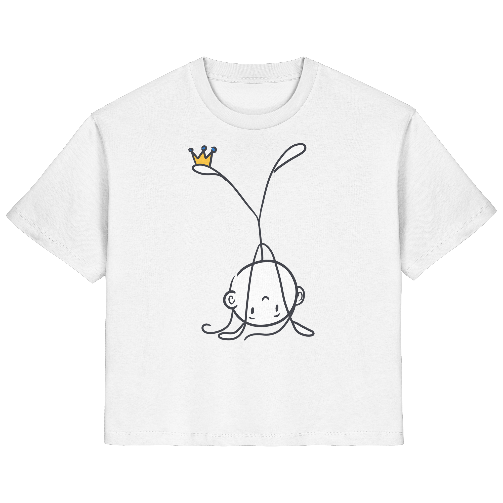 Seelenmännchen "Handstand Edition" Frontprint (hell) - Ladies Organic Shirt