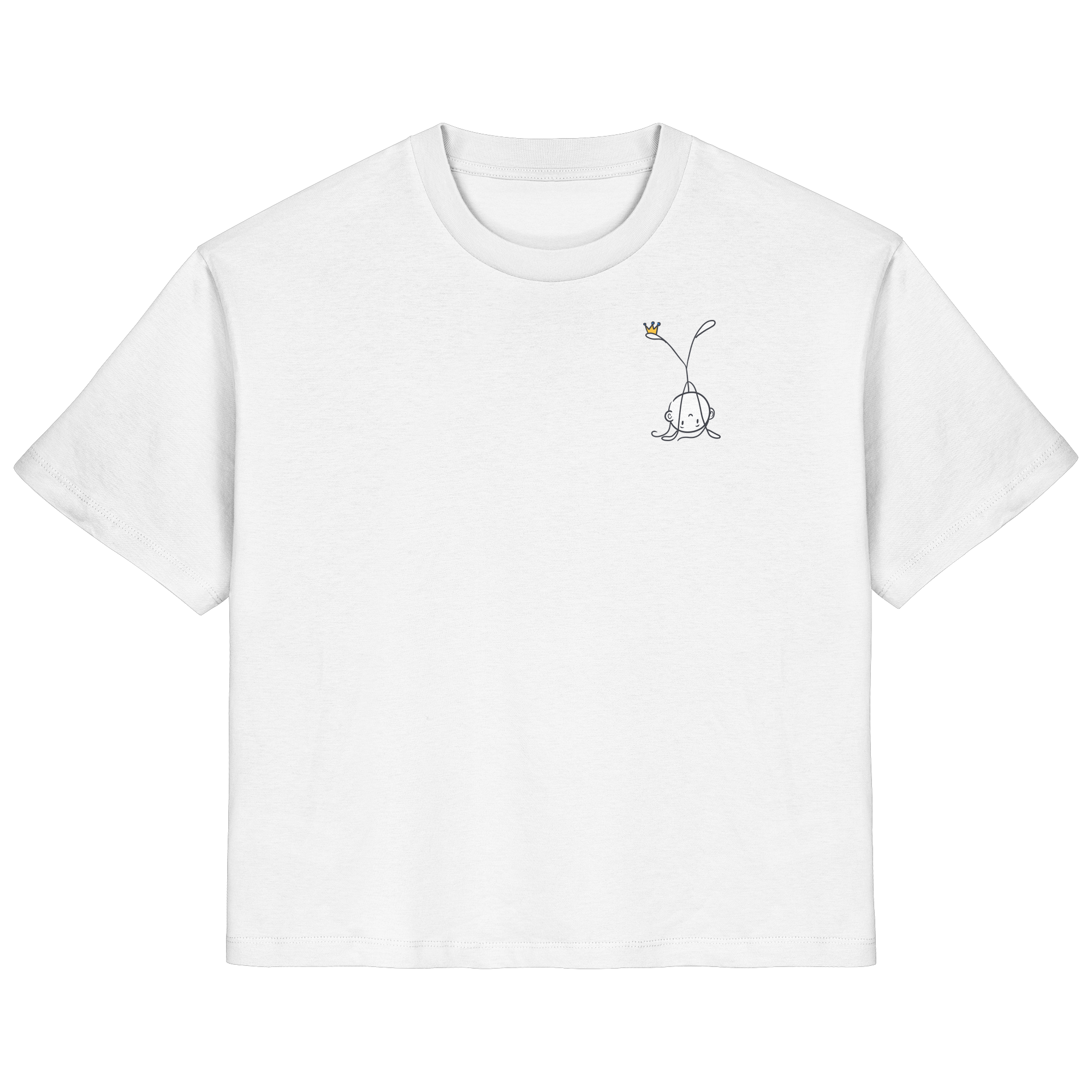Seelenmännchen "Handstand Edition" Brustprint (hell) - Ladies Organic Shirt