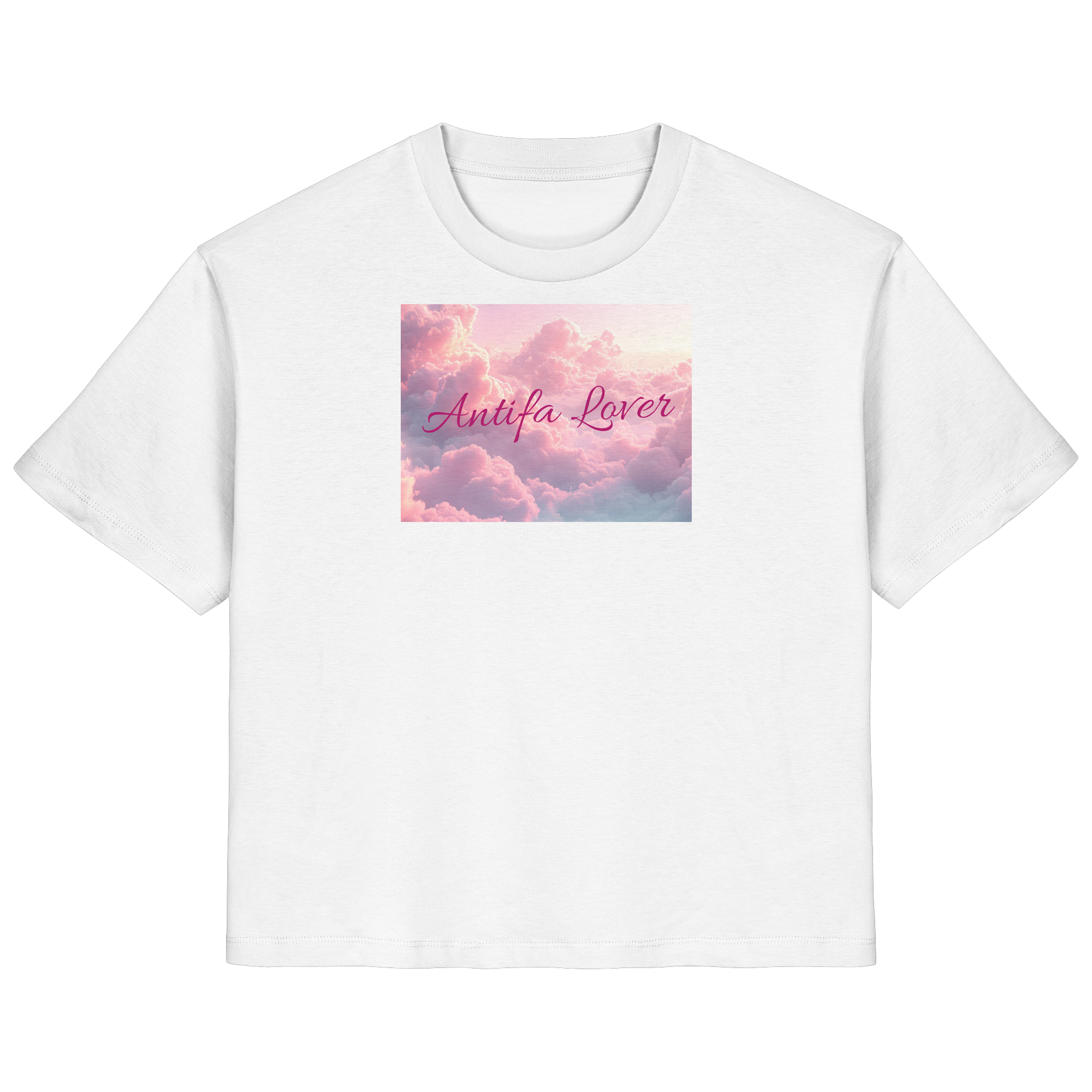 Antifa Lover Backprint - Ladies Organic Shirt